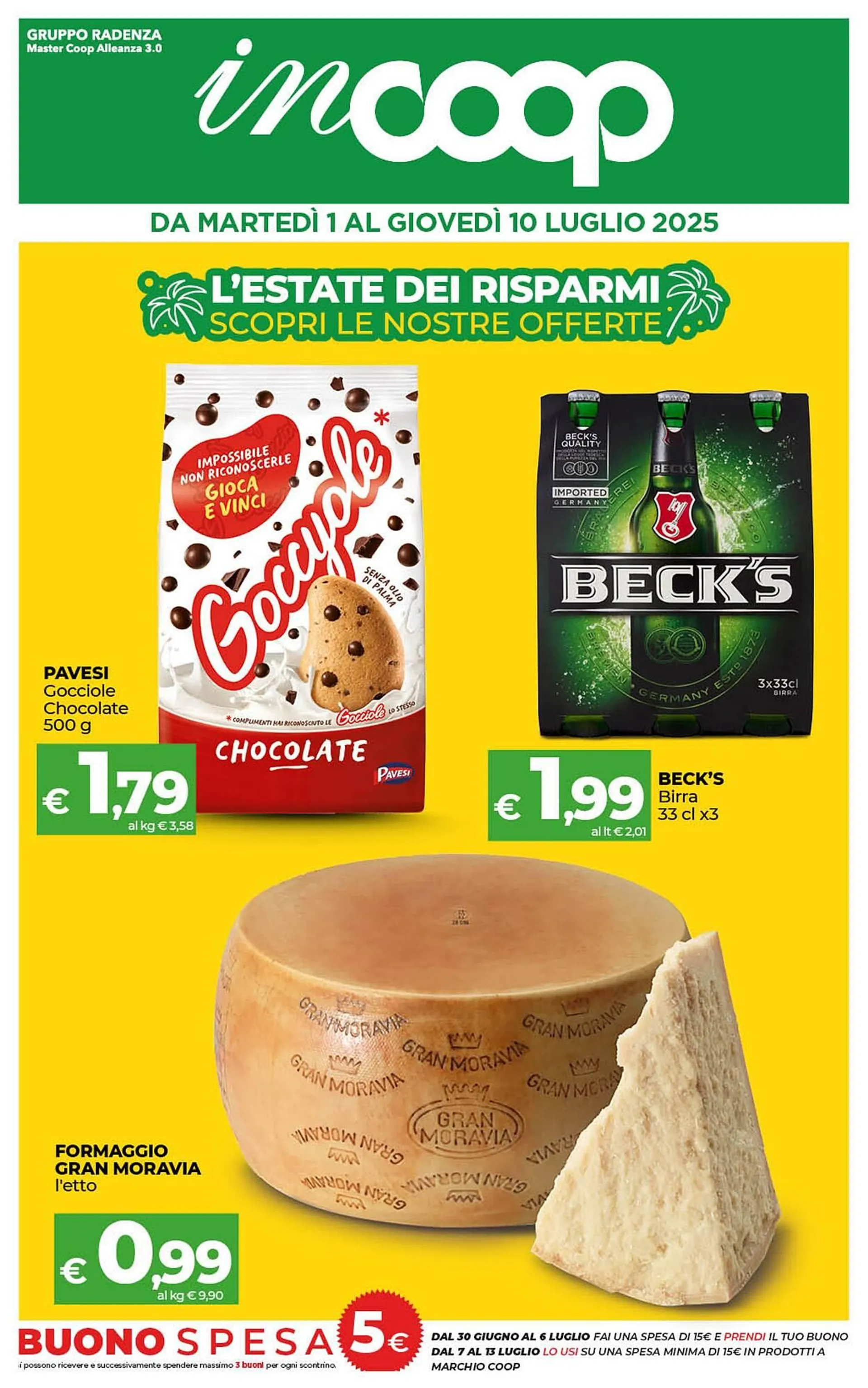 Volantino In Coop da 3 luglio a 10 luglio di 2025 - Pagina del volantino 1