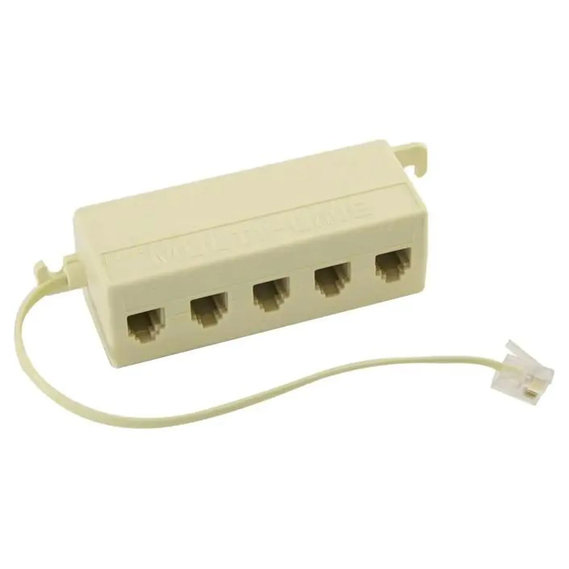 Multicon 1 spina 5 modulari 6p-4c per telefoni segreterie modem fax