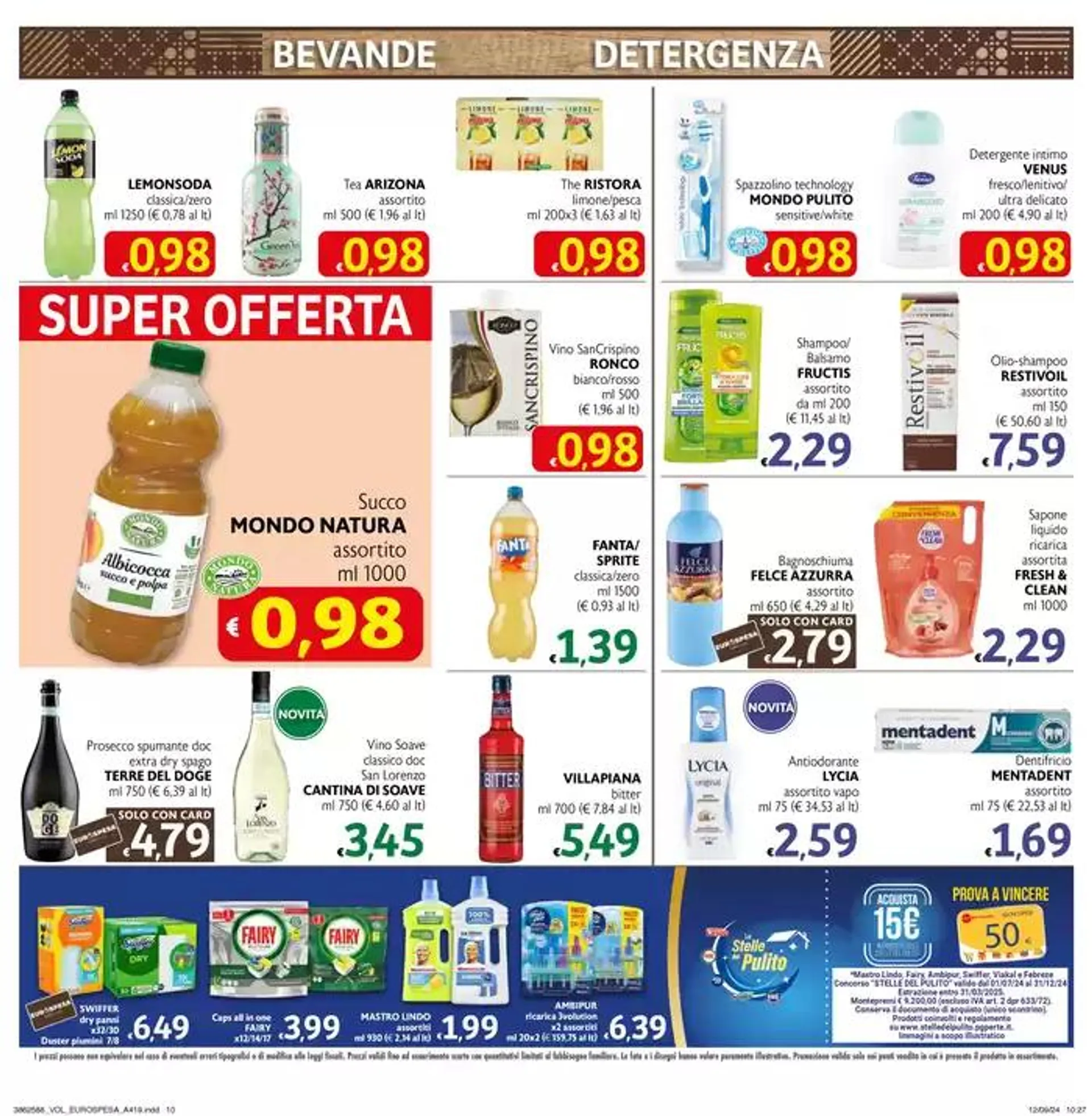 0.98 euro  da 26 settembre a 9 ottobre di 2024 - Pagina del volantino 10