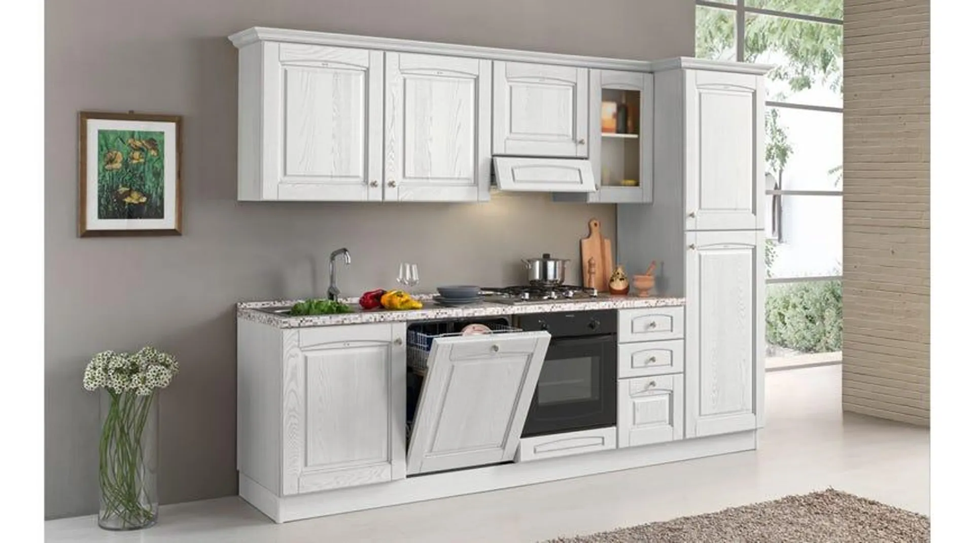 Adele cucina 293 cm colore bianco