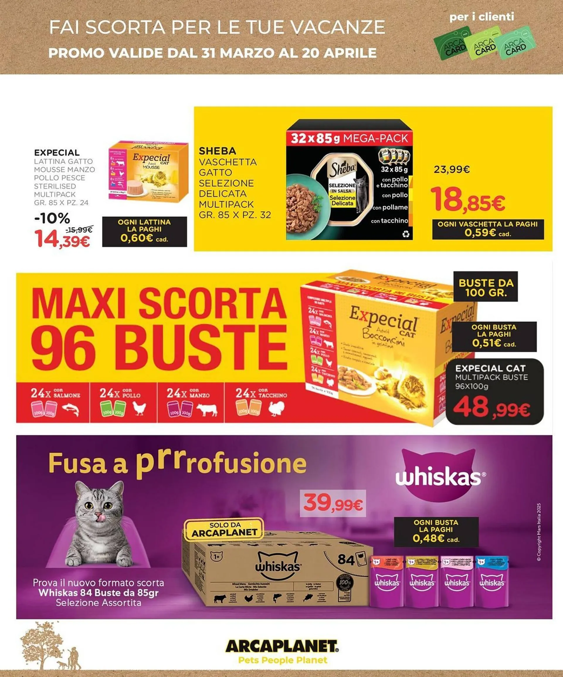 Volantino Arcaplanet da 31 marzo a 20 aprile di 2025 - Pagina del volantino 20