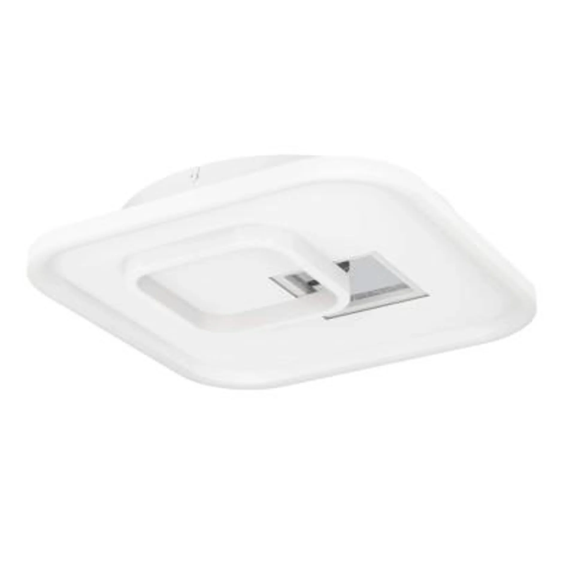 Plafoniera/applique LED Tiriolo 2100 lm bianco neutro 38x38x6 cm bianco-argento