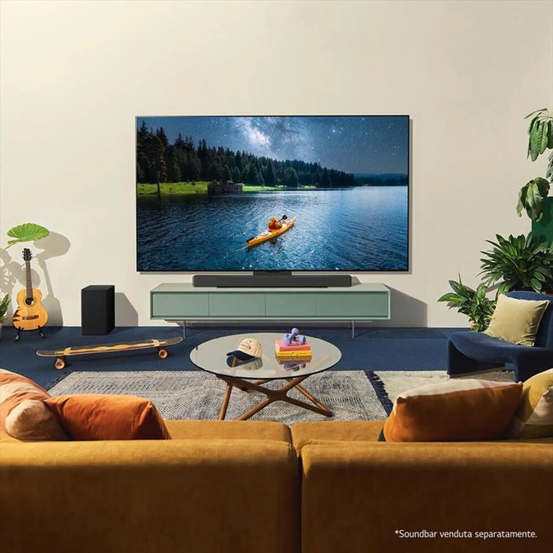 LG - Smart TV OLED evo UHD 4K 55" Serie C4 OLED55C44LA-Marrone