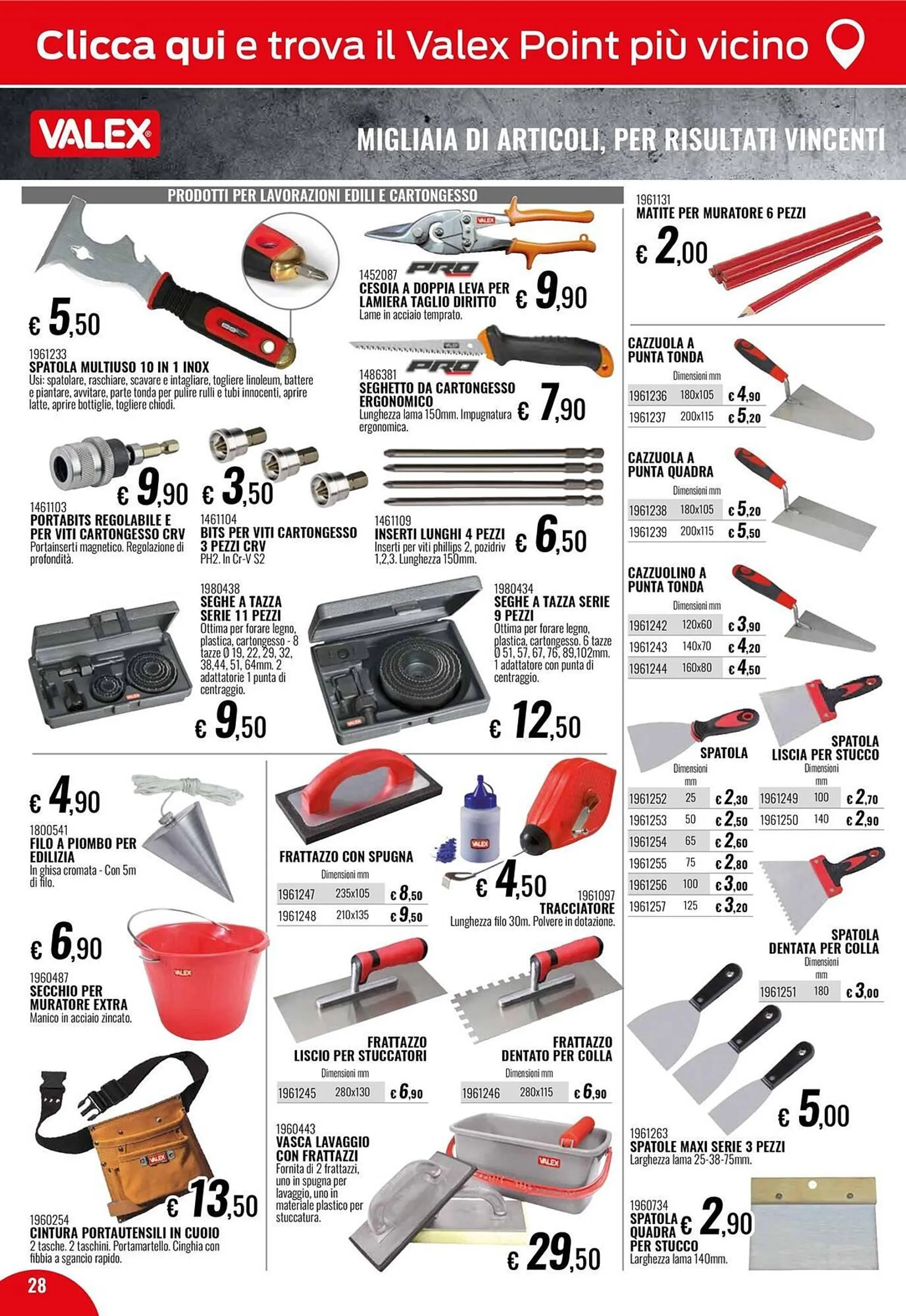 Volantino Valex da 24 settembre a 28 febbraio di 2025 - Pagina del volantino 28