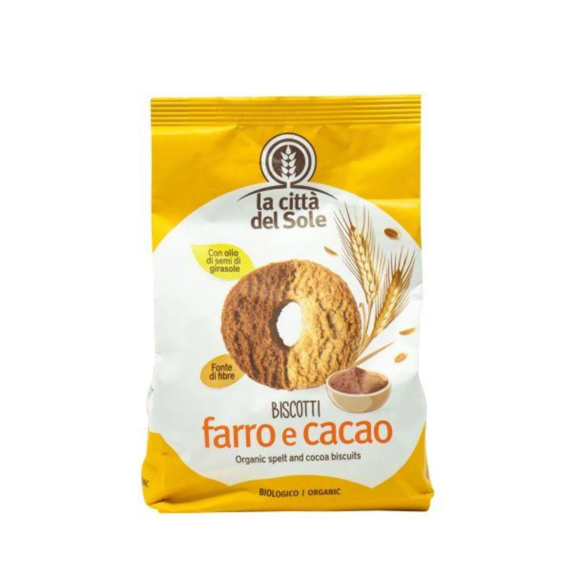 Biscotti Farro E Cacao La Città Del Sole 300 G