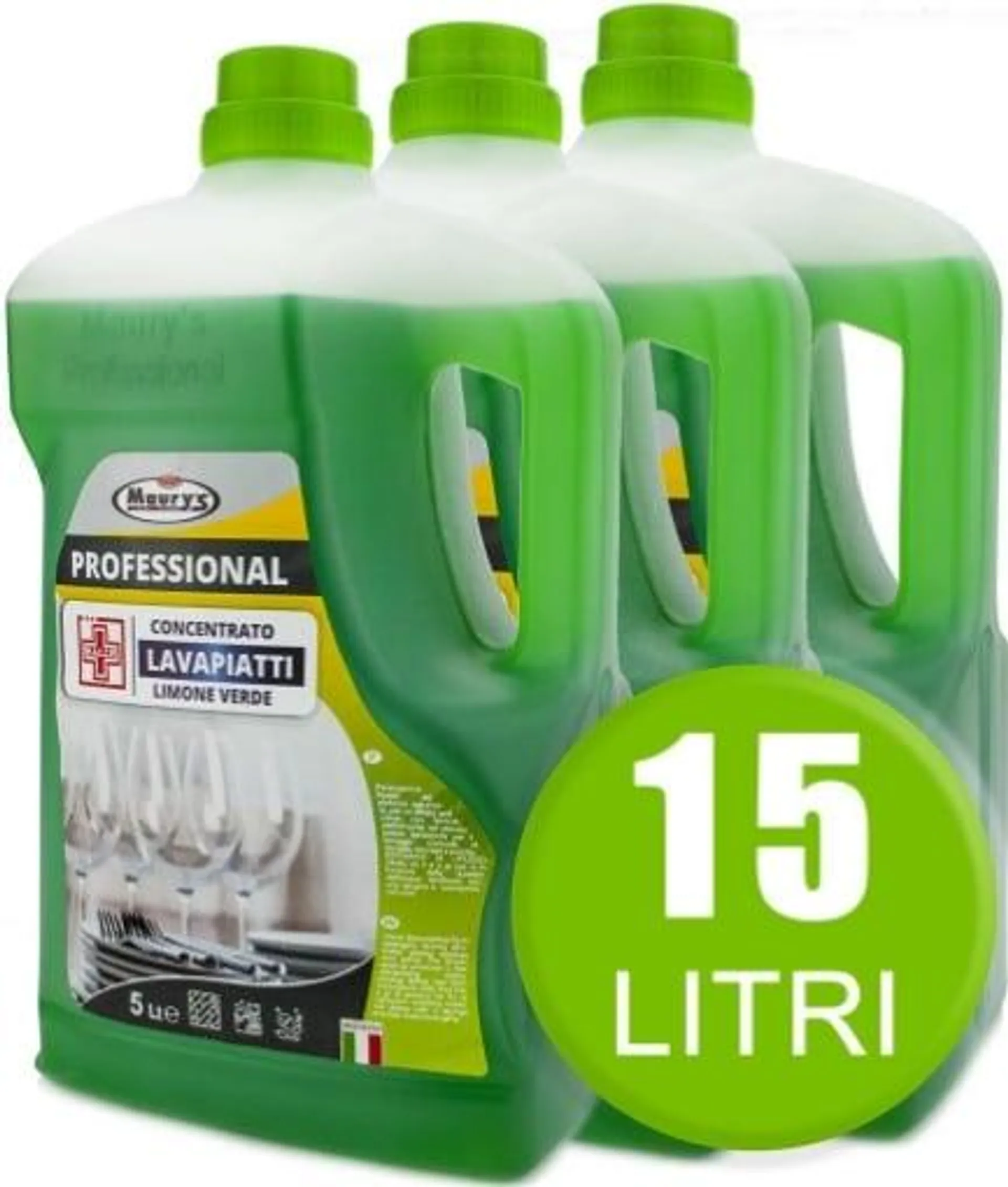 15LT MAURY'S PROFESSIONAL SAPONE PIATTI LIMONE IN CONFEZIONI DA 3X5 LT