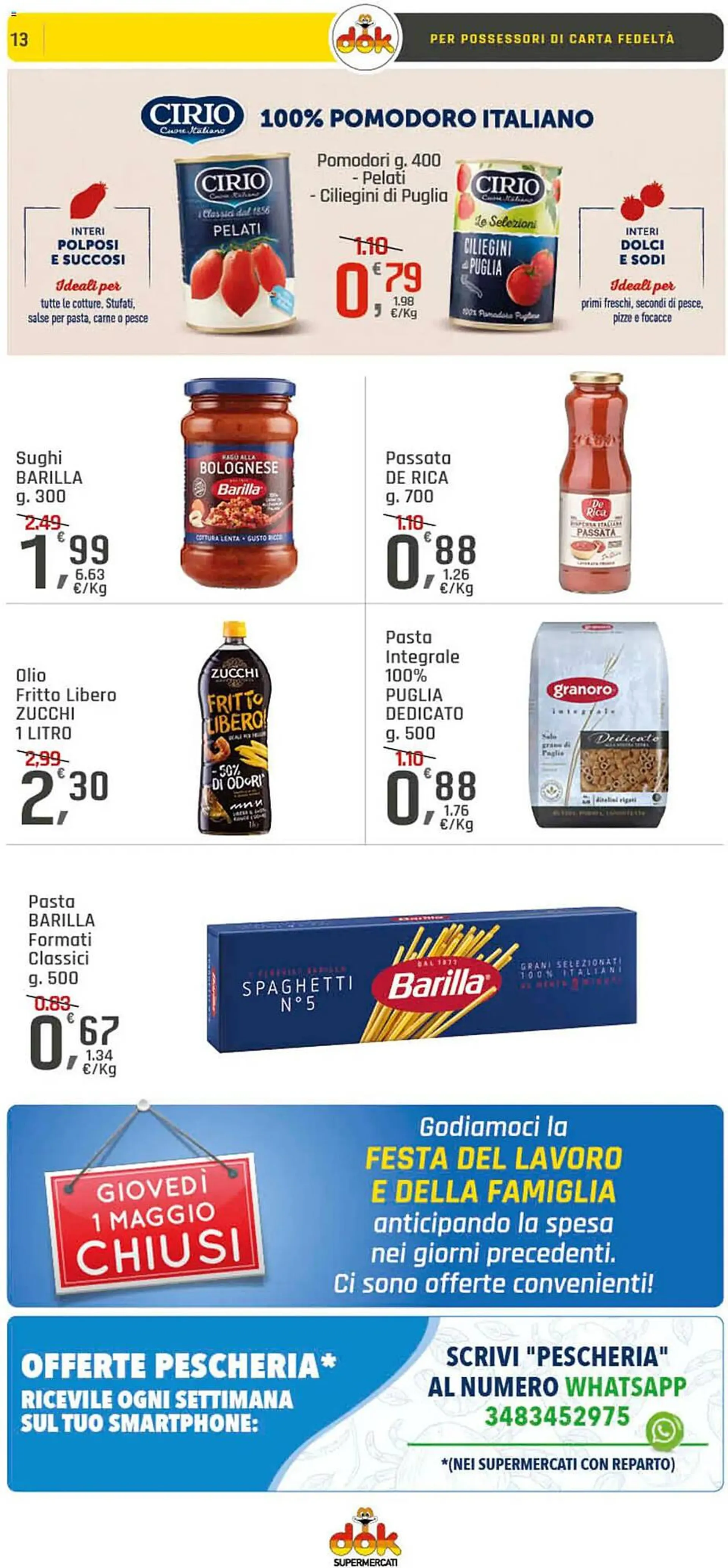 Volantino Supermercati Dok da 24 aprile a 30 aprile di 2025 - Pagina del volantino 13