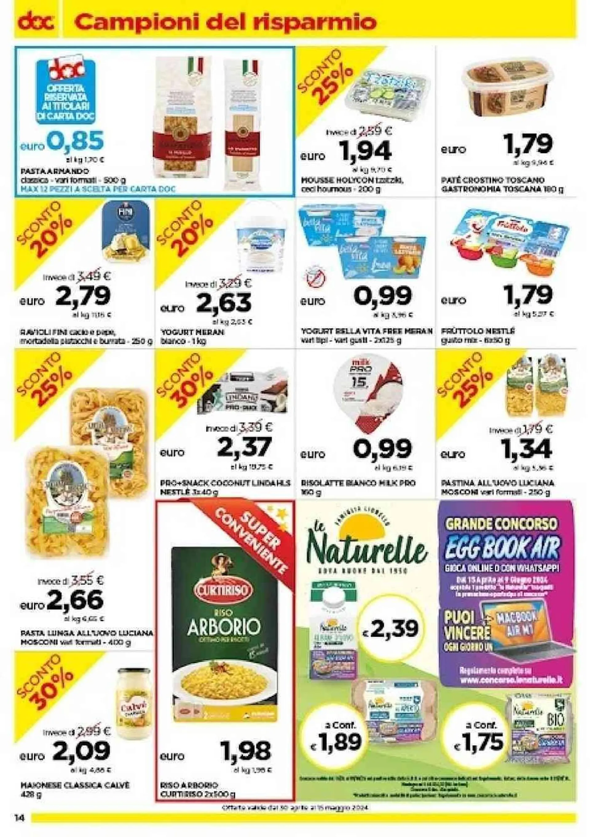 Volantino Doc Supermercati da 30 aprile a 15 maggio di 2024 - Pagina del volantino 14