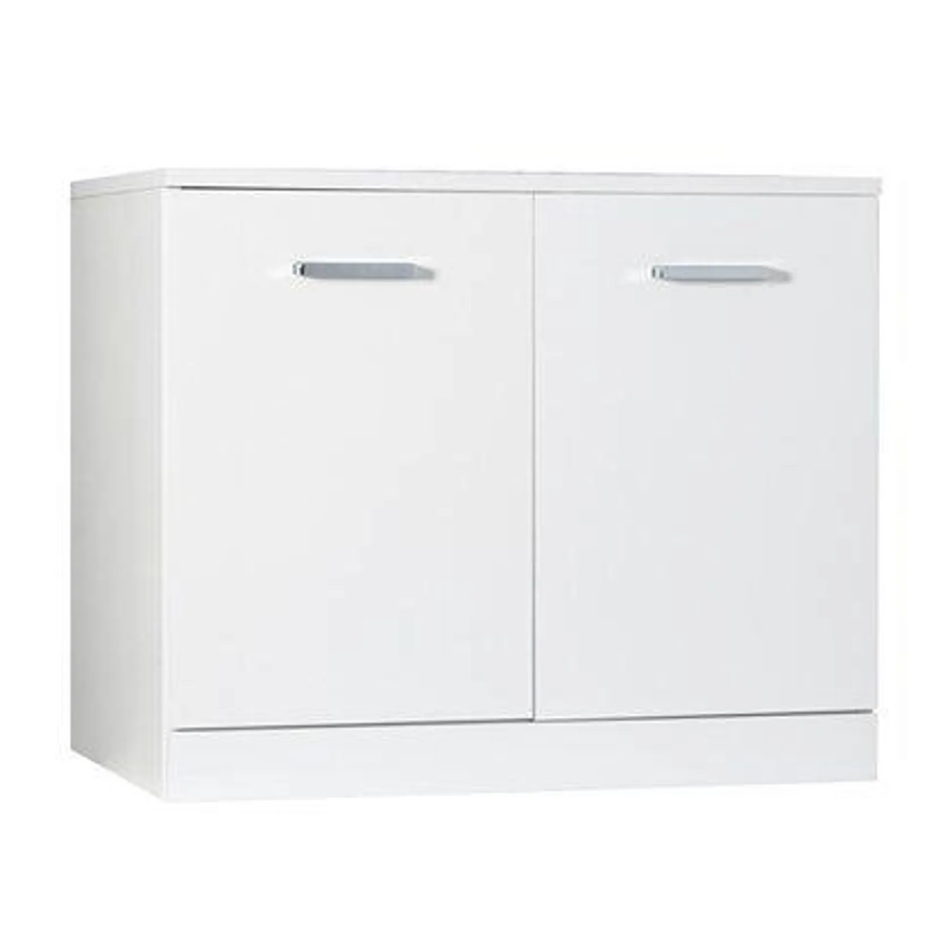 Mobile sottolavabo copricolonna 65x54 cm bianco lucido