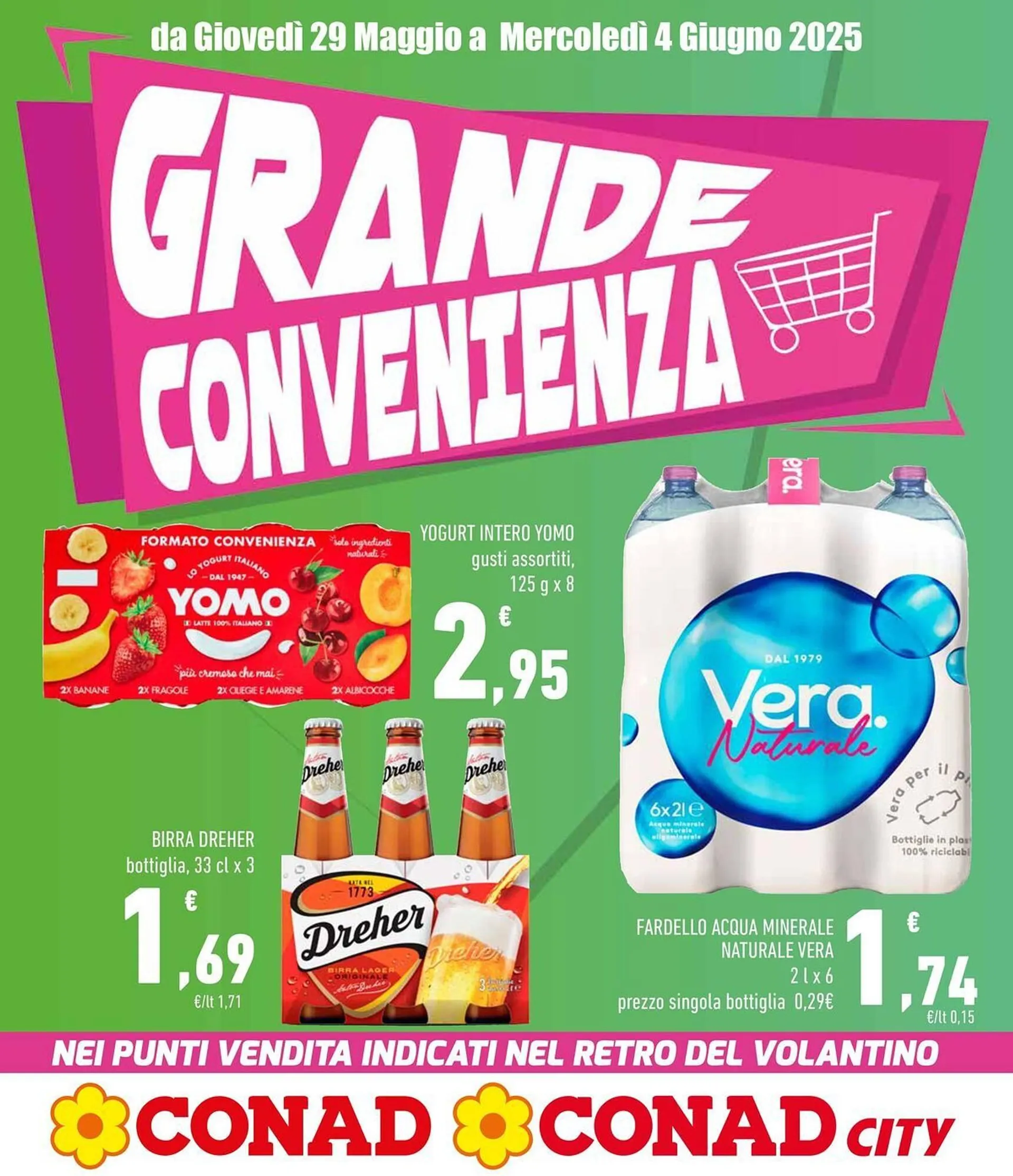Volantino Conad da 29 maggio a 4 giugno di 2025 - Pagina del volantino 1