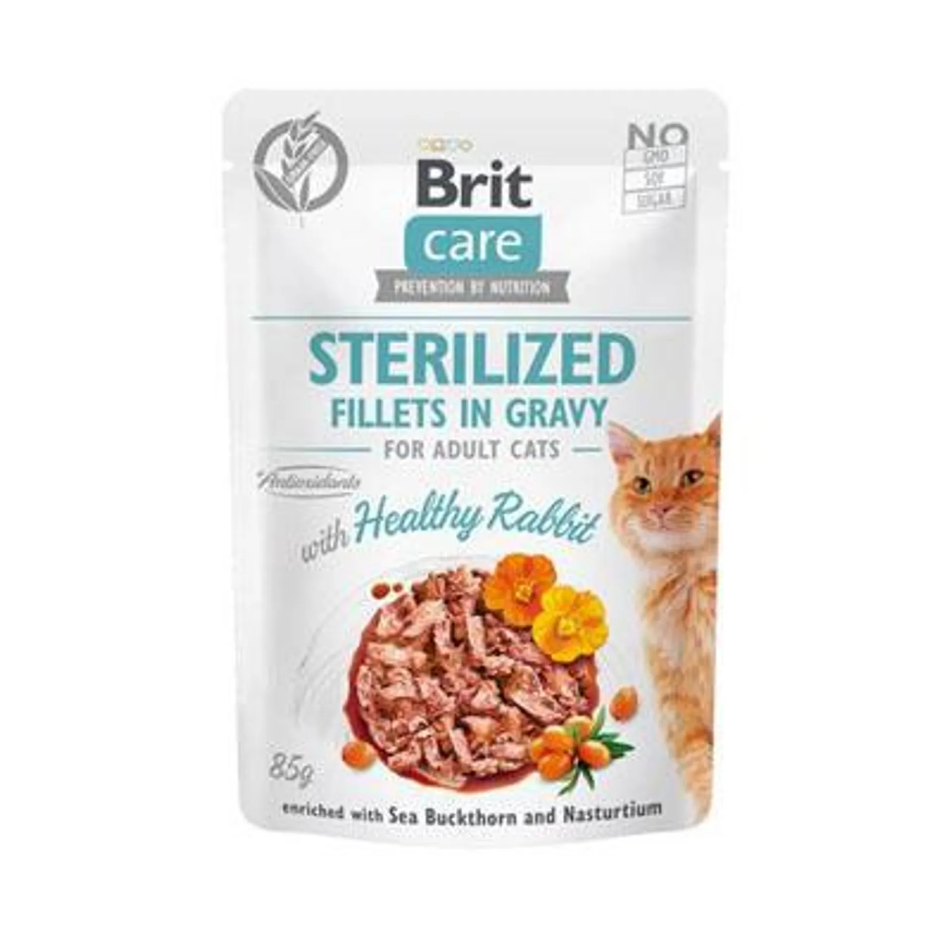 Brit Care Cat Pouches Fillets in Gravy Sterilized