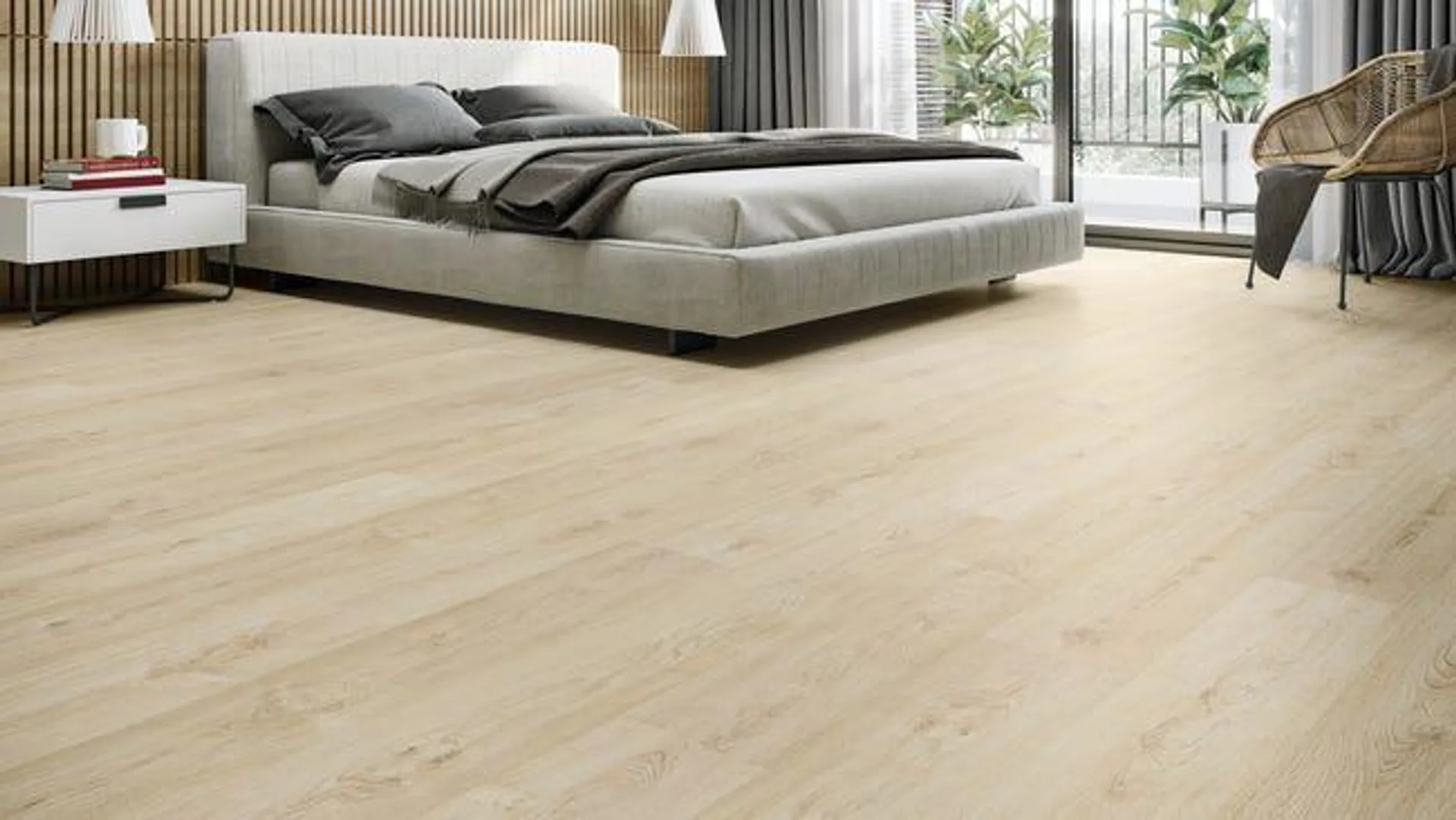 Pavimento laminato passaggio molto intenso INTENSO8 ELCHE marrone Sp 8mm