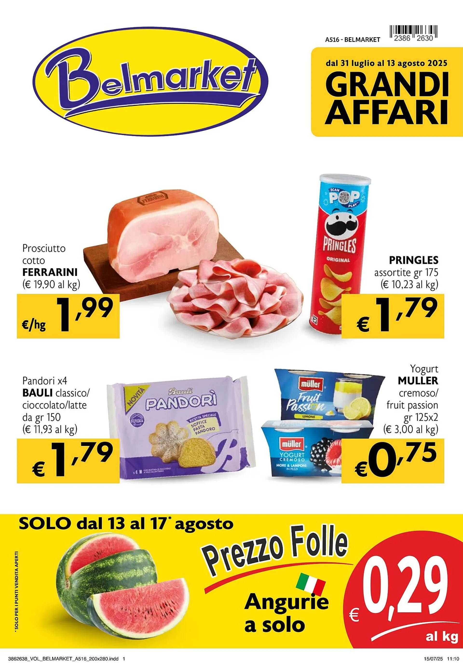 Volantino Belmarket da 31 luglio a 13 agosto di 2025 - Pagina del volantino 1