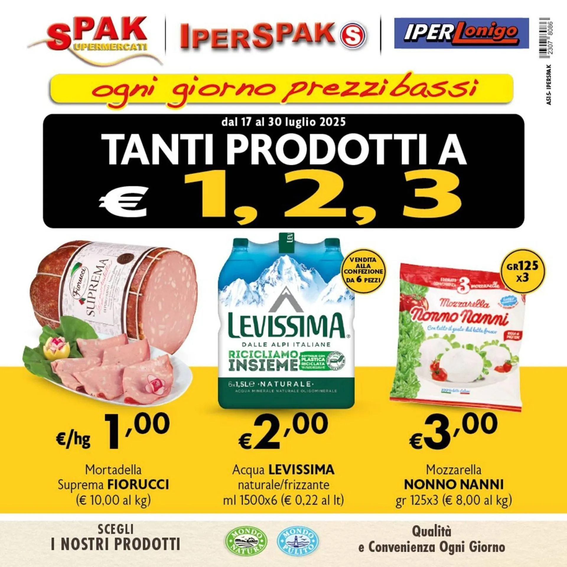Volantino Spak Supermercati da 17 luglio a 30 luglio di 2025 - Pagina del volantino 1