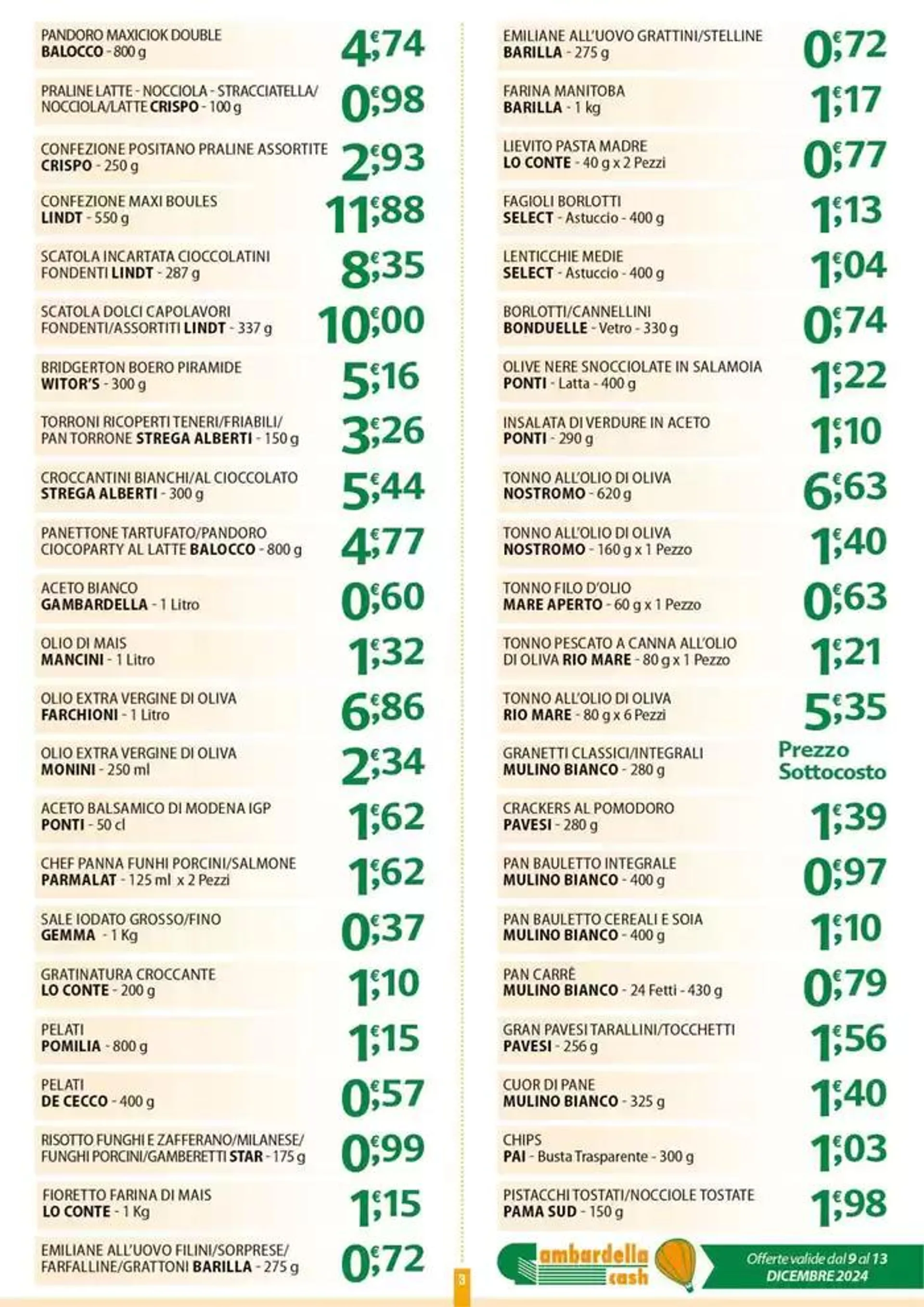 Sottocosto da 11 dicembre a 13 dicembre di 2024 - Pagina del volantino 3