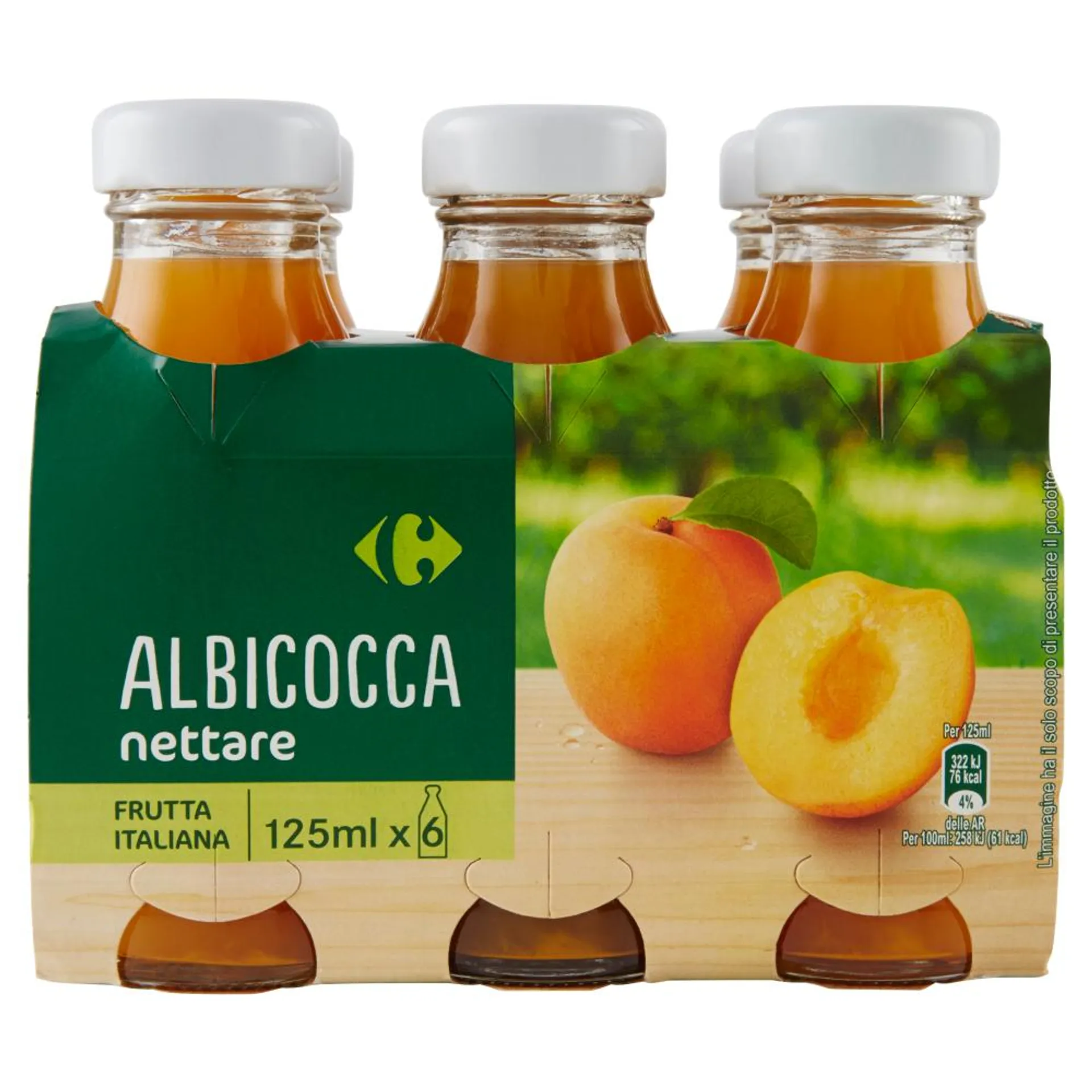 Carrefour Albicocca nettare 6 x 125 ml