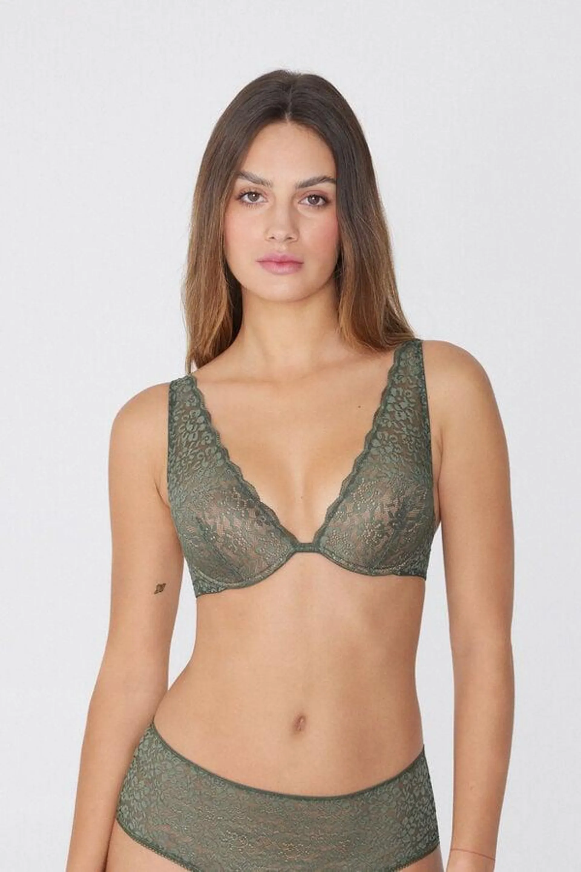 Reggiseno Balconcino a Bralette Miami in Pizzo Riciclato