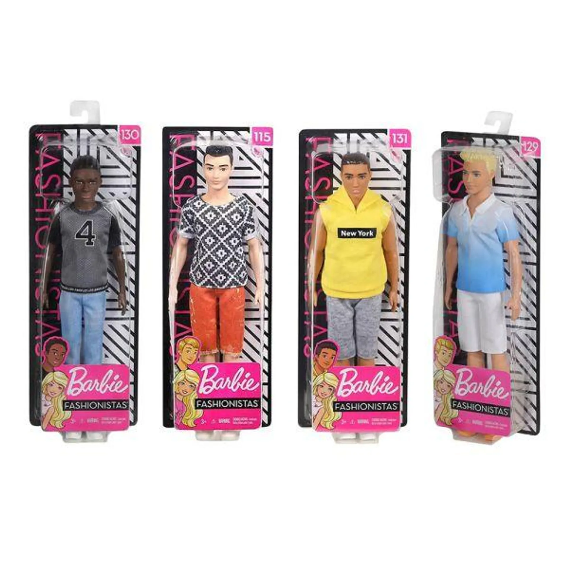 Ken Fashionistas Barbie 35cm - Mattel