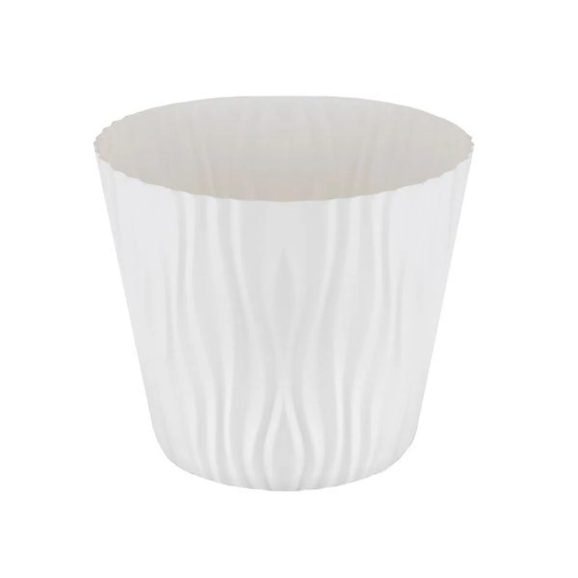 VASO PLANA SAHARA 28CM BIANCO