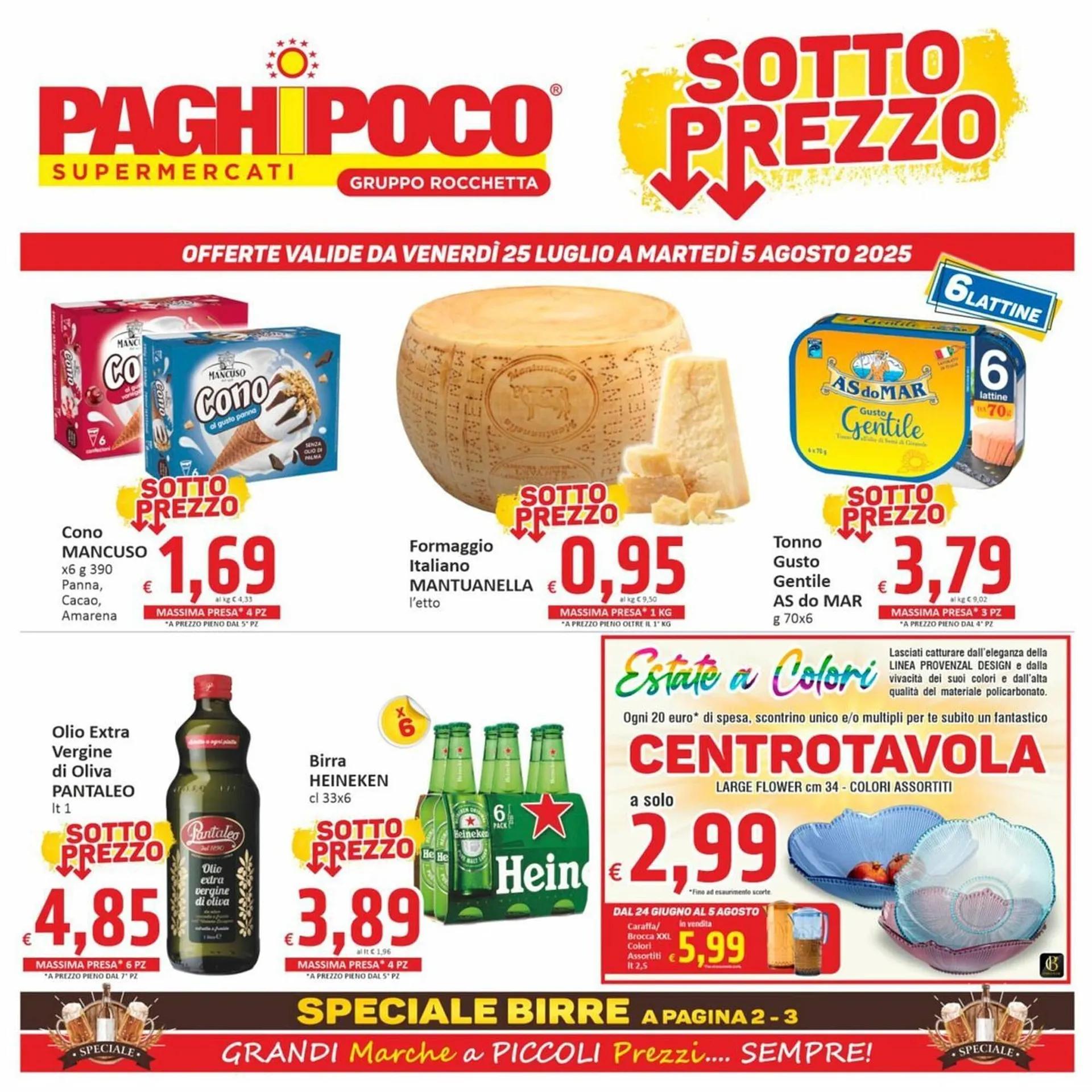 Volantino Paghi Poco da 25 luglio a 5 agosto di 2025 - Pagina del volantino 1