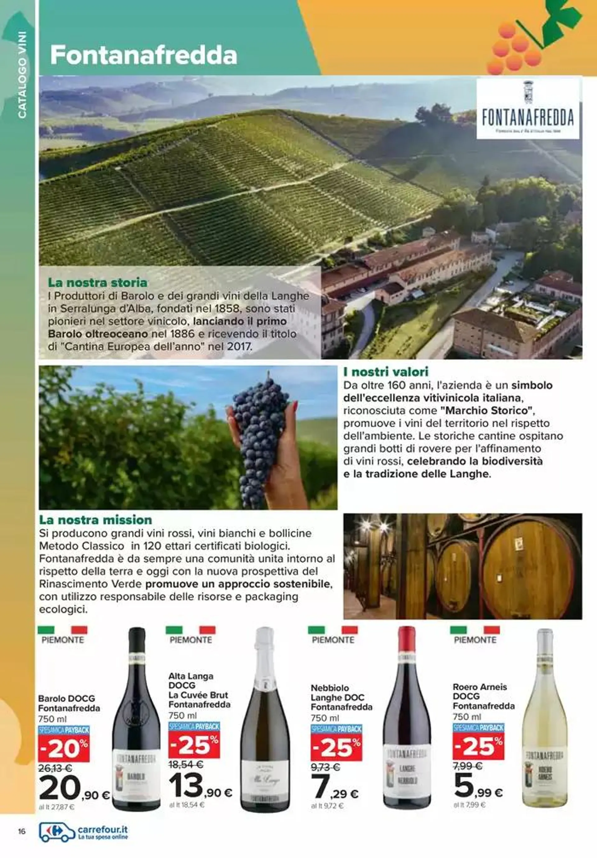 Catalogo vini  da 7 ottobre a 10 novembre di 2024 - Pagina del volantino 16