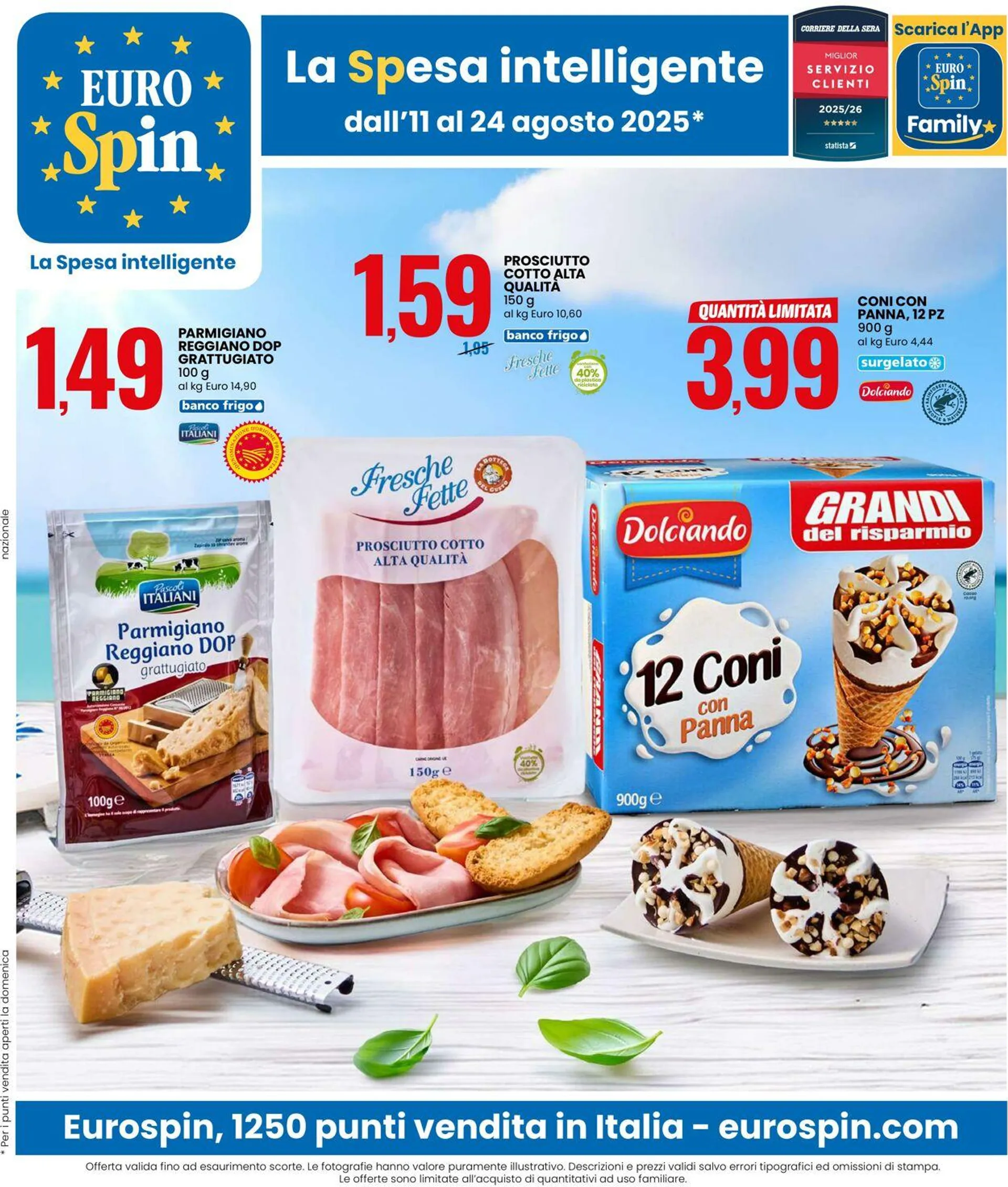 EURO Spin Volantino attuale da 11 agosto a 24 agosto di 2025 - Pagina del volantino 1