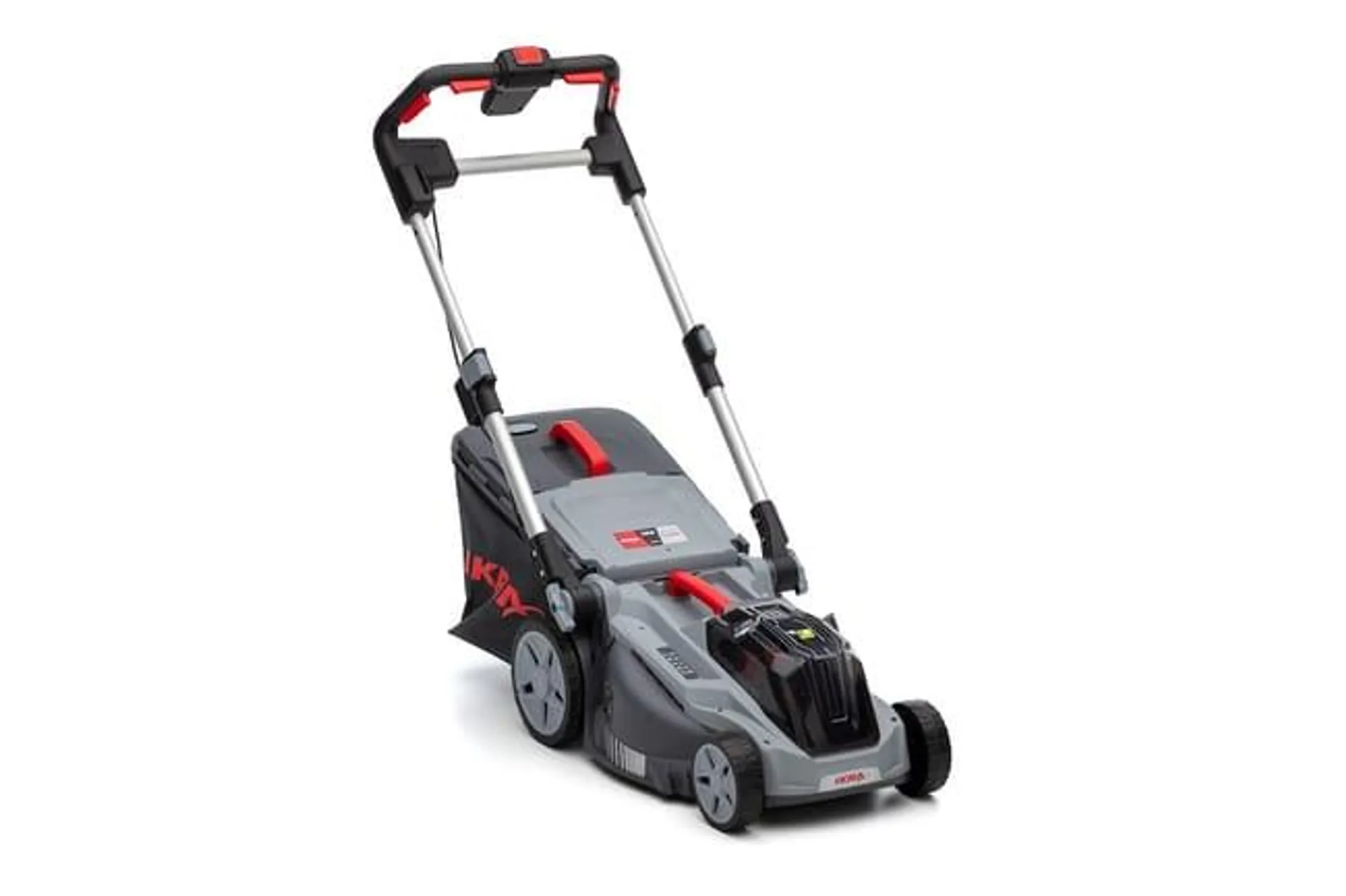 Rasaerba a batteria 3in1 - 36V - acciaio inox - larghezza di taglio 38cm - compatibile con batterie Bosch
