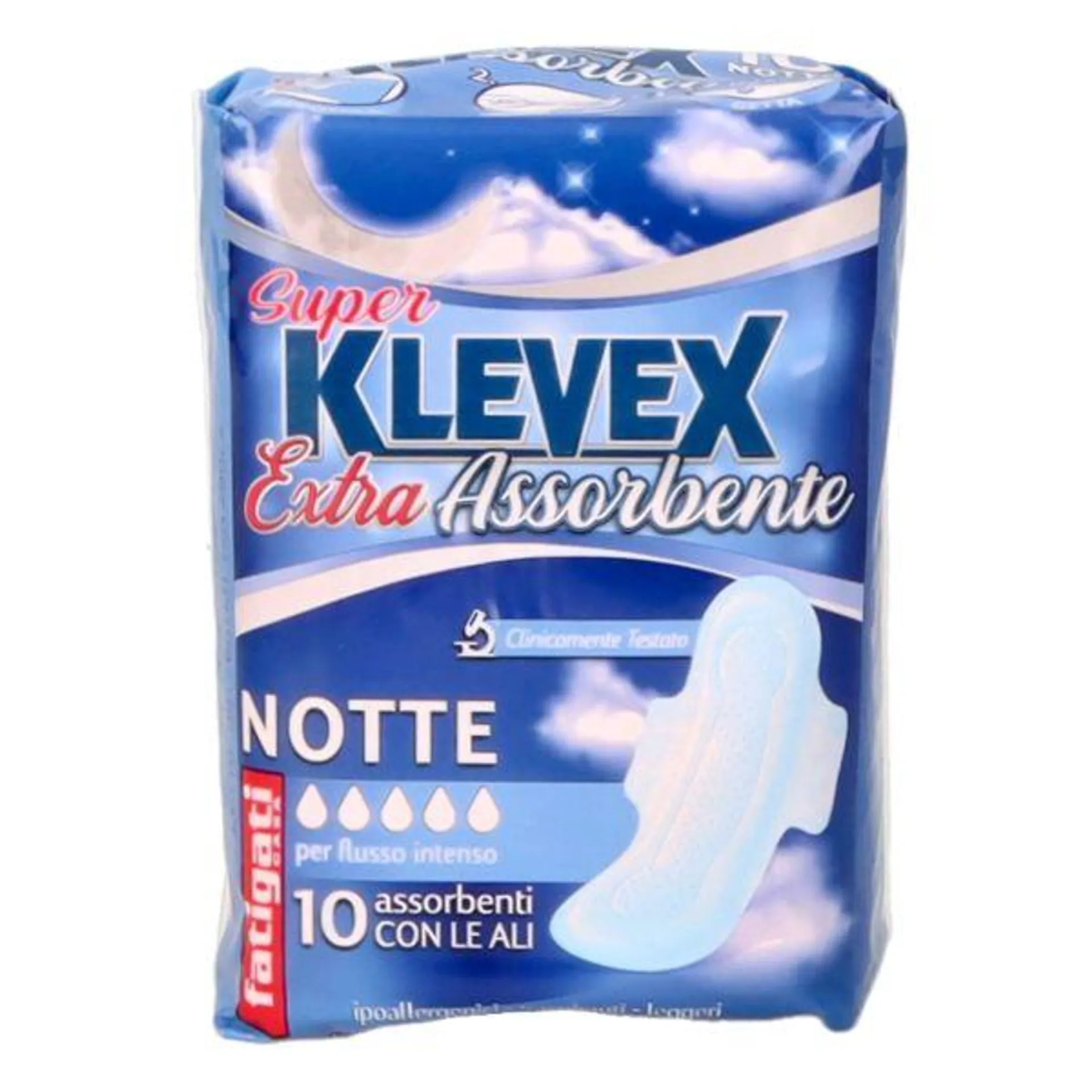 FATIGATI ASSORBENTI SUPER KLEVEX NOTTE 10PZ