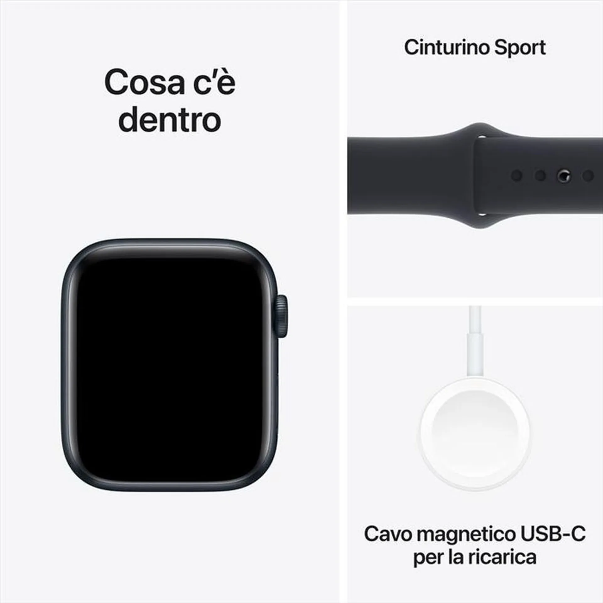 APPLE - Watch SE GPS Cassa 44mm - S/M-Mezzanotte