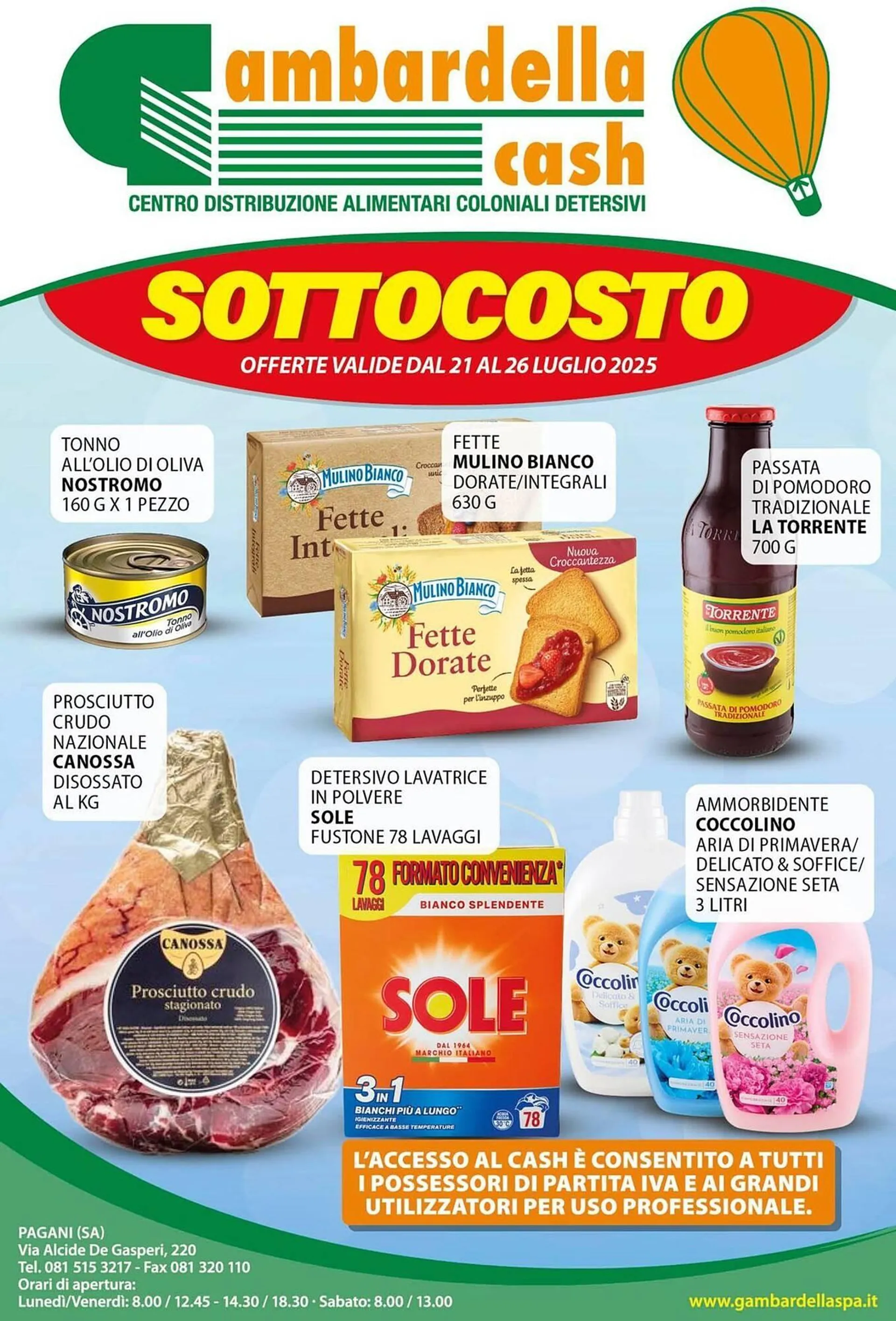 Volantino Gambardella Cash da 21 luglio a 26 luglio di 2025 - Pagina del volantino 1