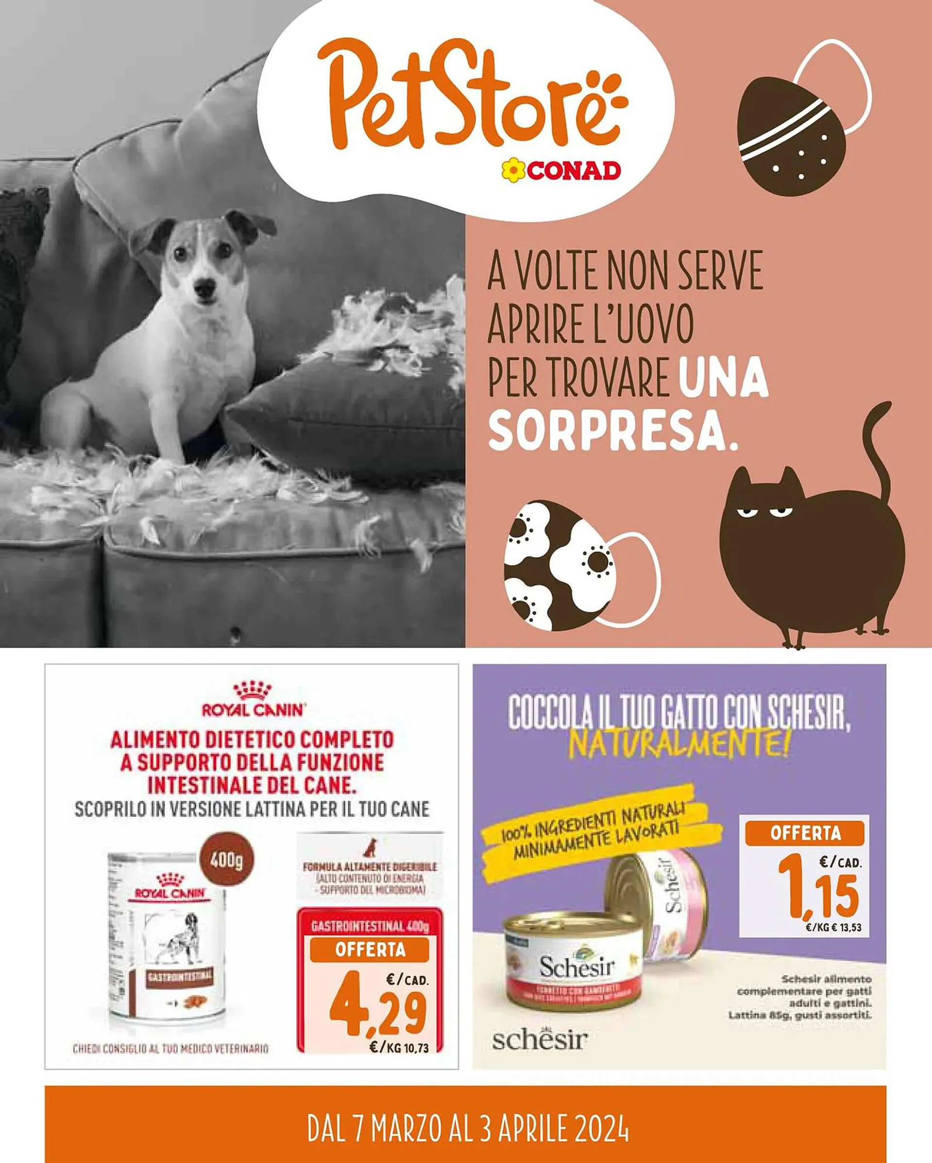 Volantino Pet Store Conad da 7 marzo a 3 aprile di 2024 - Pagina del volantino 