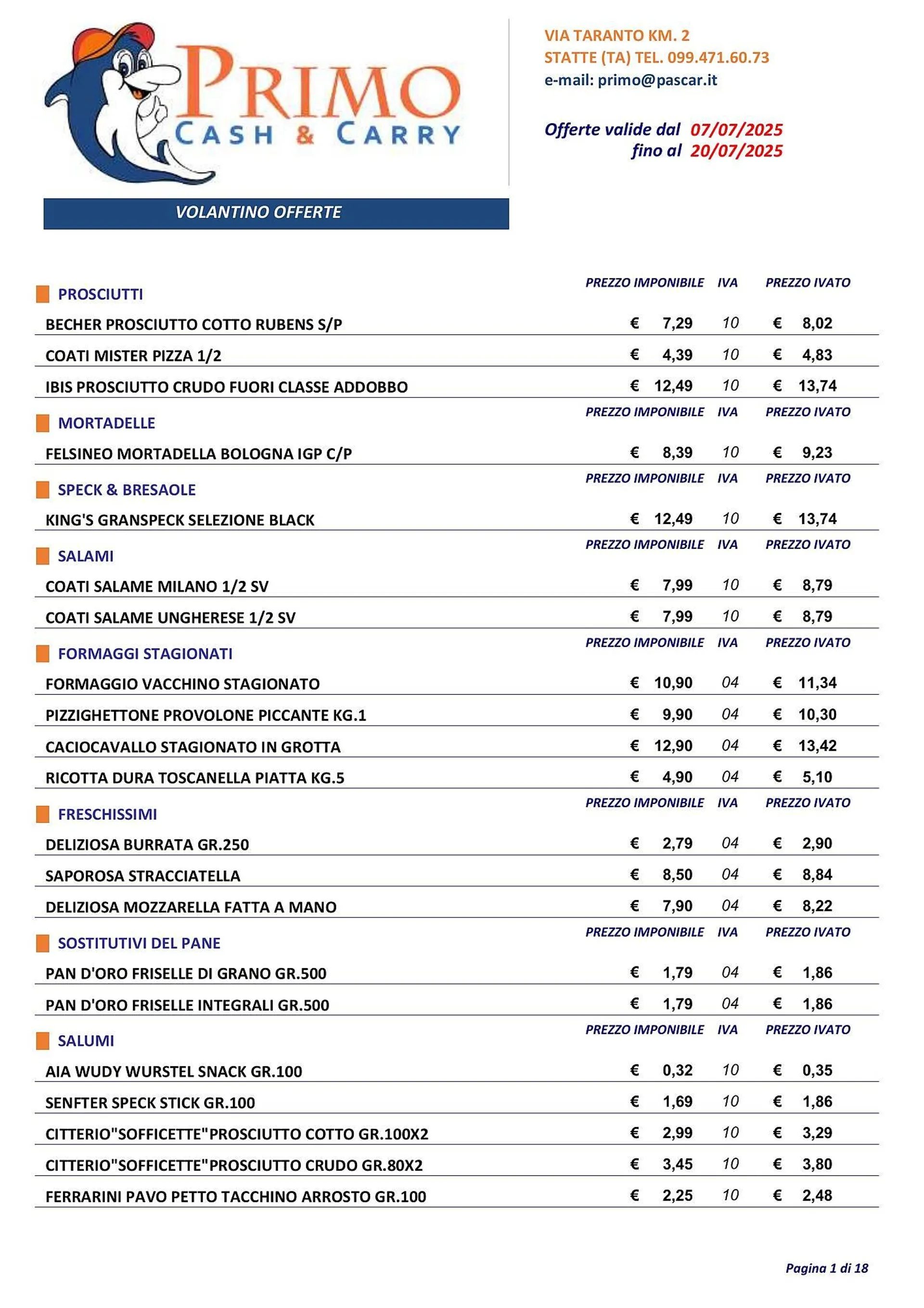Volantino Gruppo Pascar da 7 luglio a 20 luglio di 2025 - Pagina del volantino 1