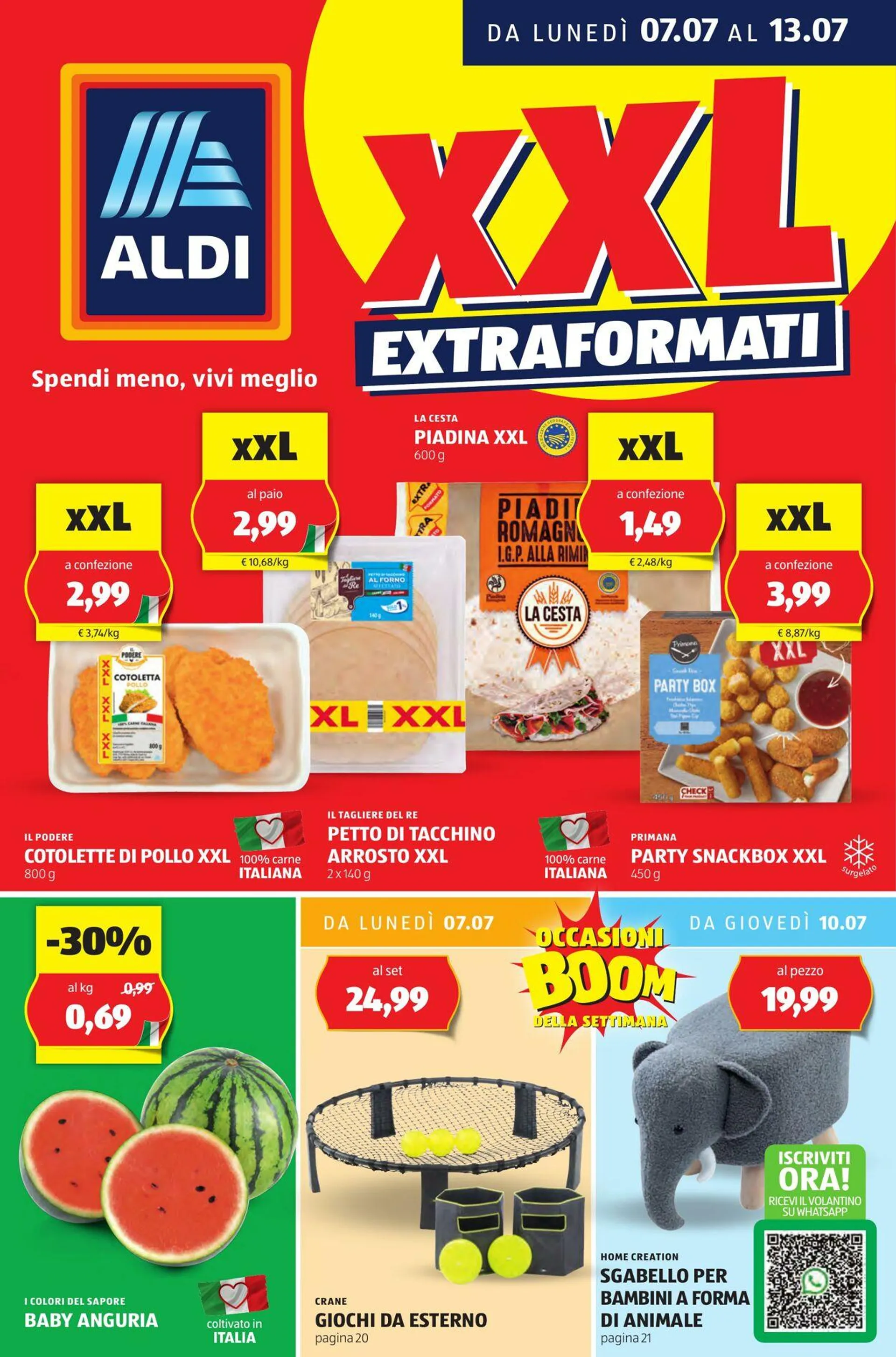 Aldi Volantino attuale da 7 luglio a 13 luglio di 2025 - Pagina del volantino 1