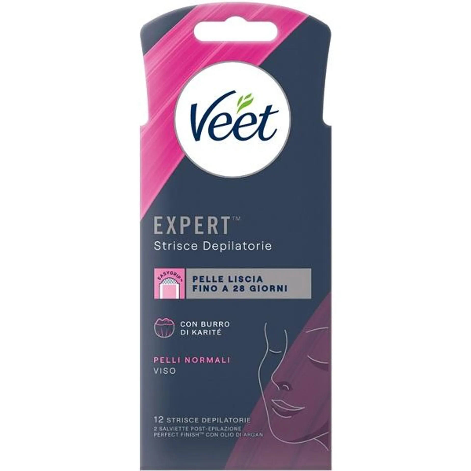 VEET EXPERT STRISCE VISO 12PZ