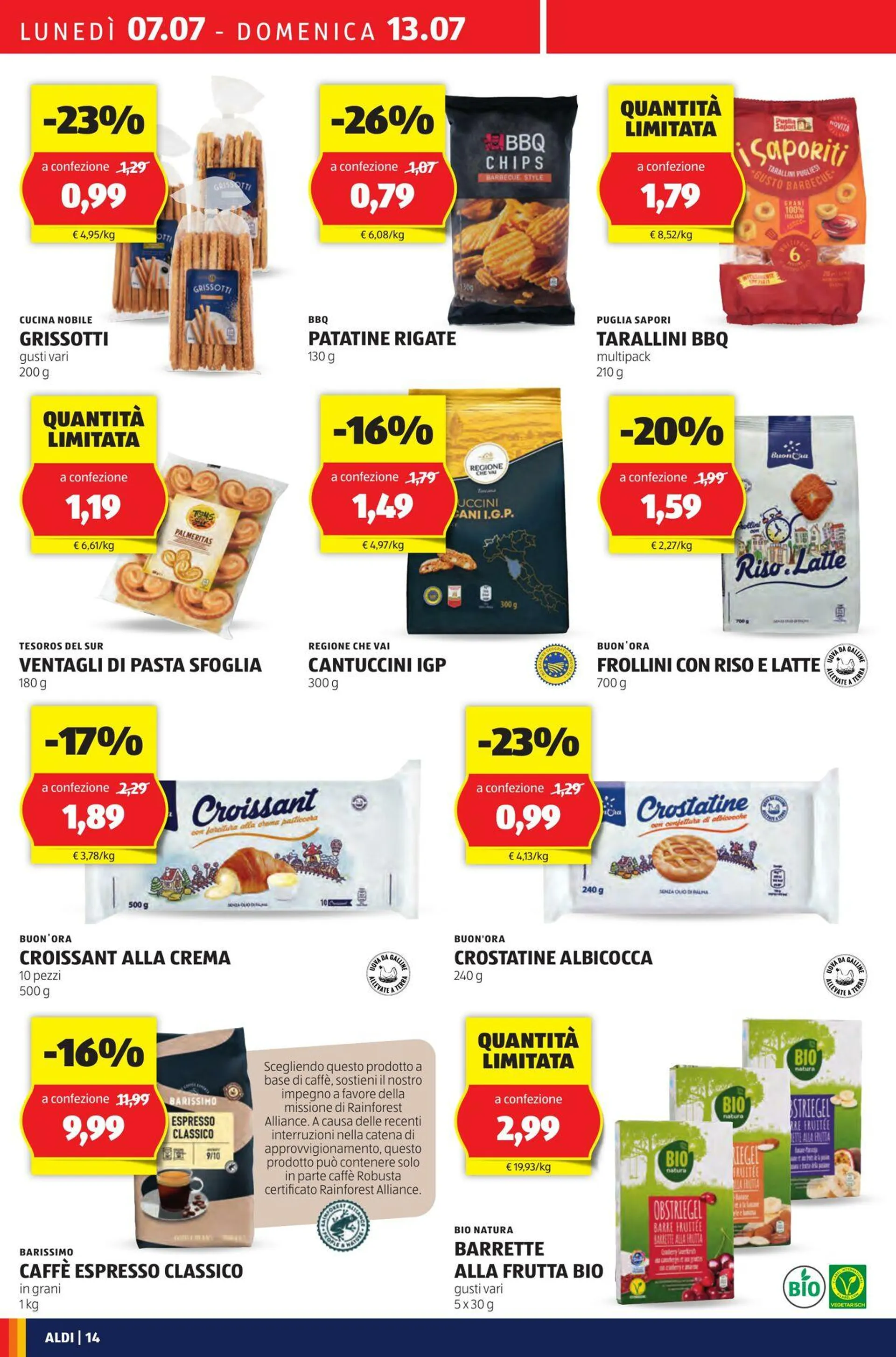 Aldi Volantino attuale da 7 luglio a 13 luglio di 2025 - Pagina del volantino 14