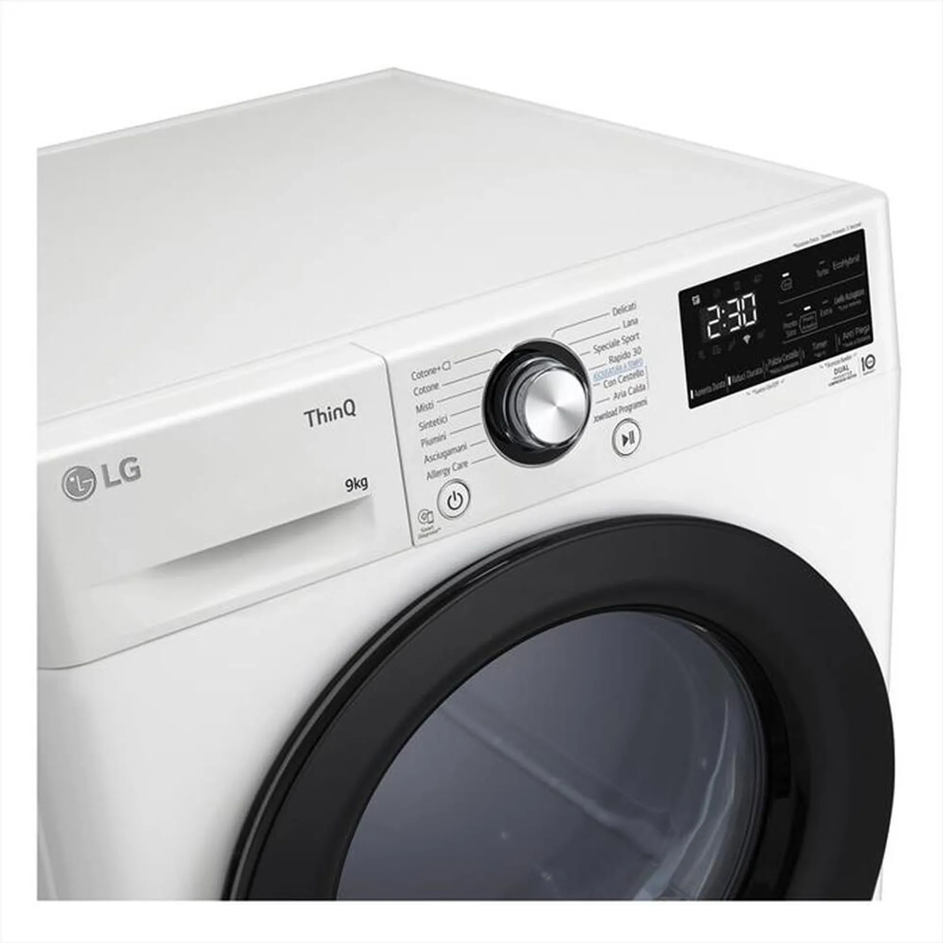 LG - Asciugatrice RH90V9AVBN 9 Kg Classe A+++-Bianca