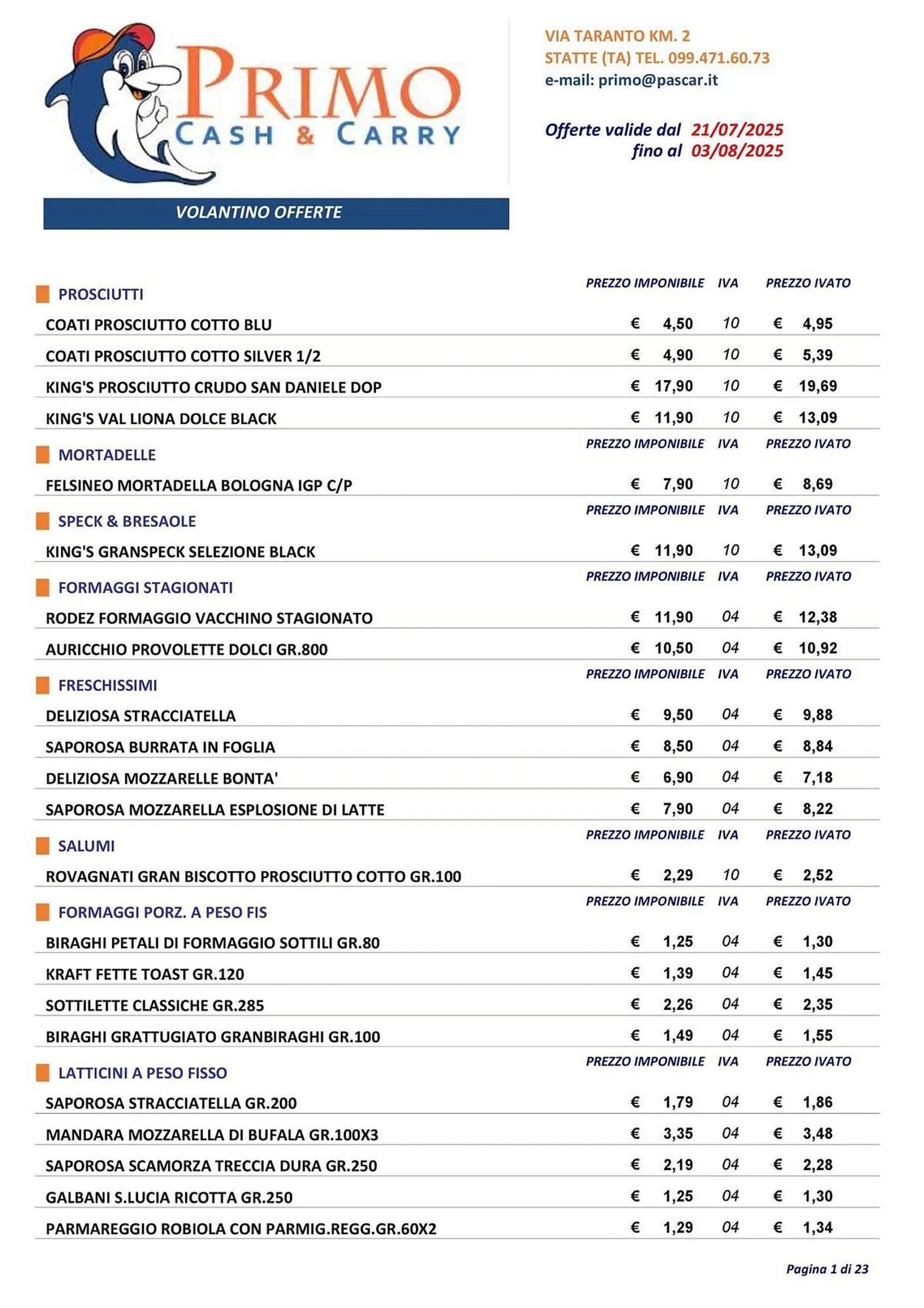Volantino Gruppo Pascar da 24 luglio a 3 agosto di 2025 - Pagina del volantino 1