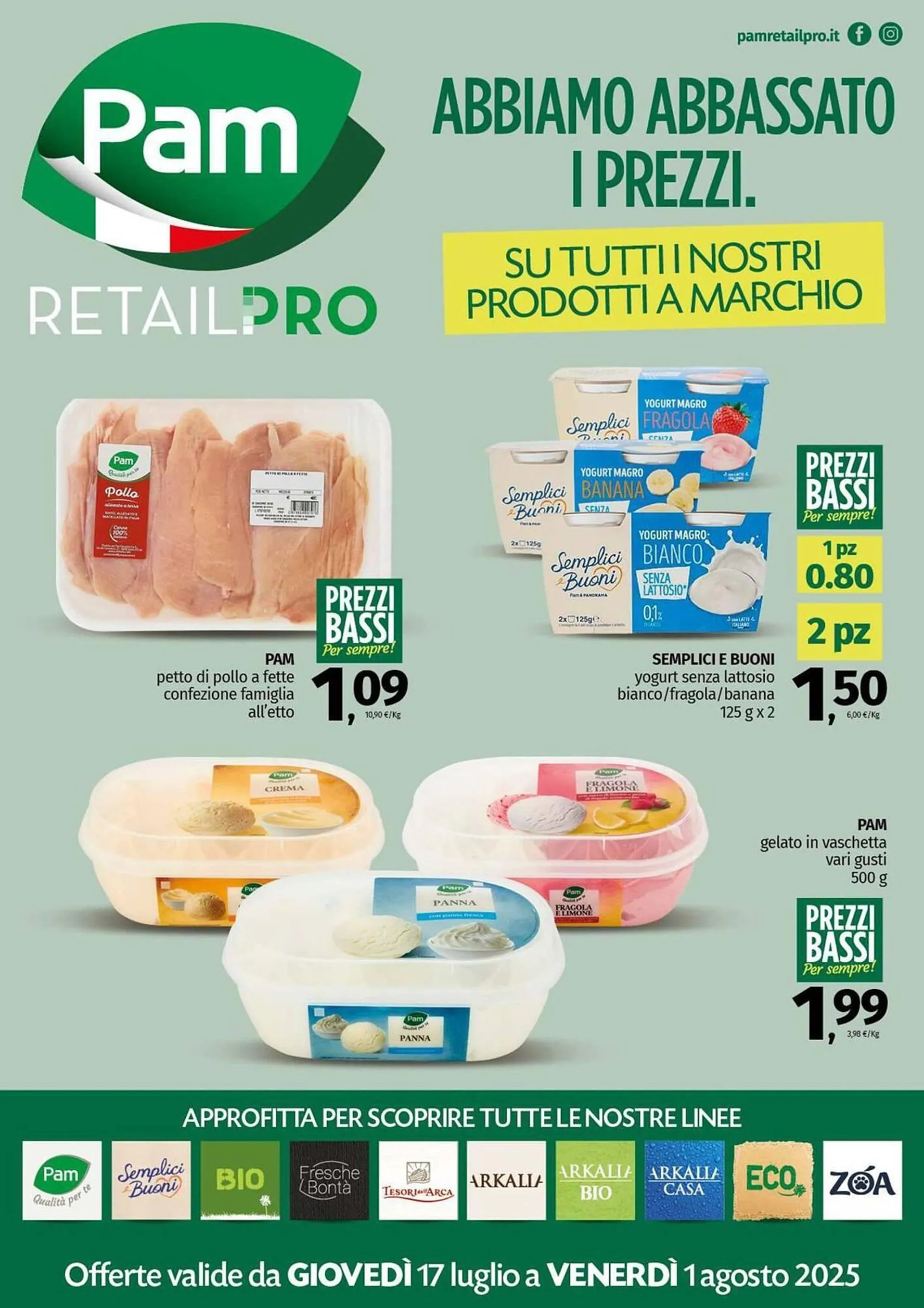 Volantino Pam da 17 luglio a 1 agosto di 2025 - Pagina del volantino 1