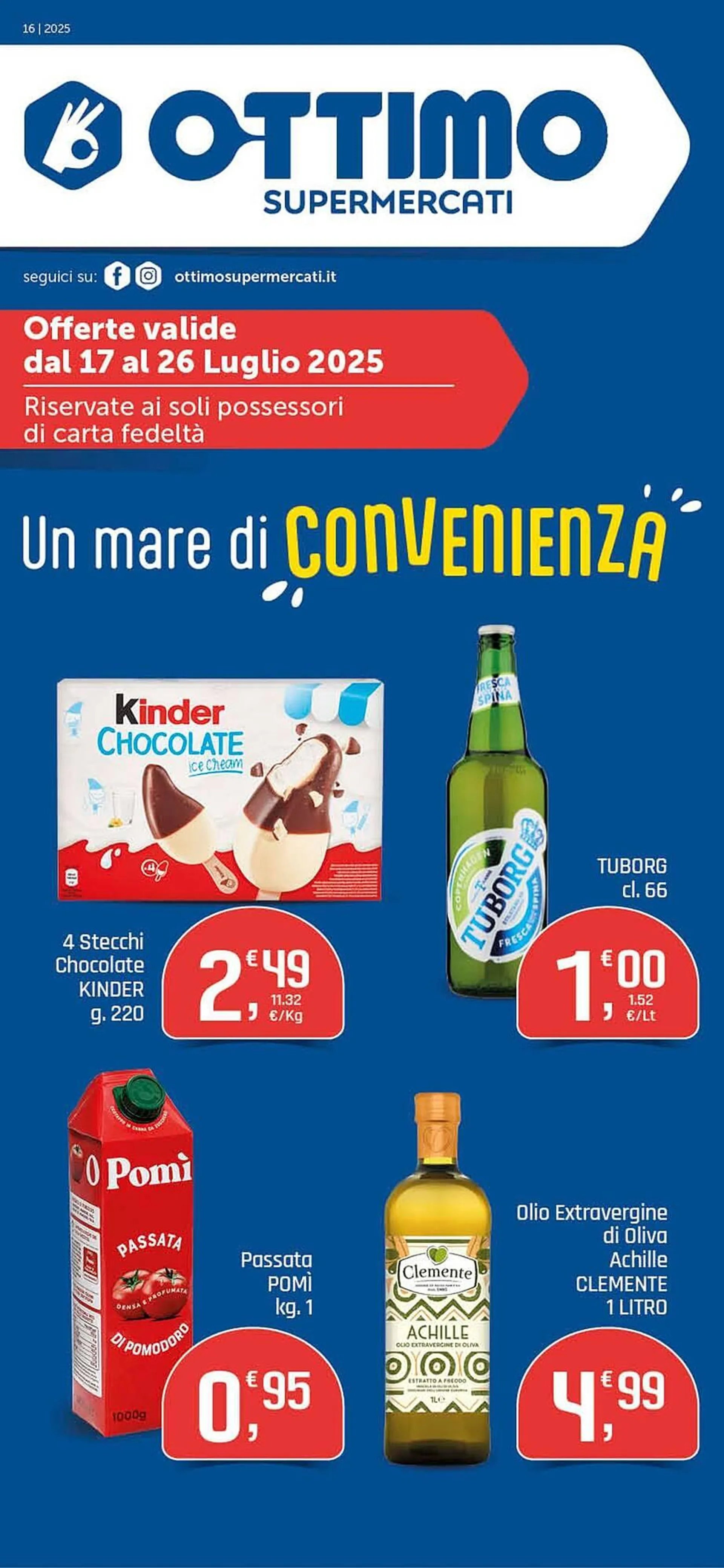 Volantino Ottimo Market da 15 luglio a 26 luglio di 2025 - Pagina del volantino 1