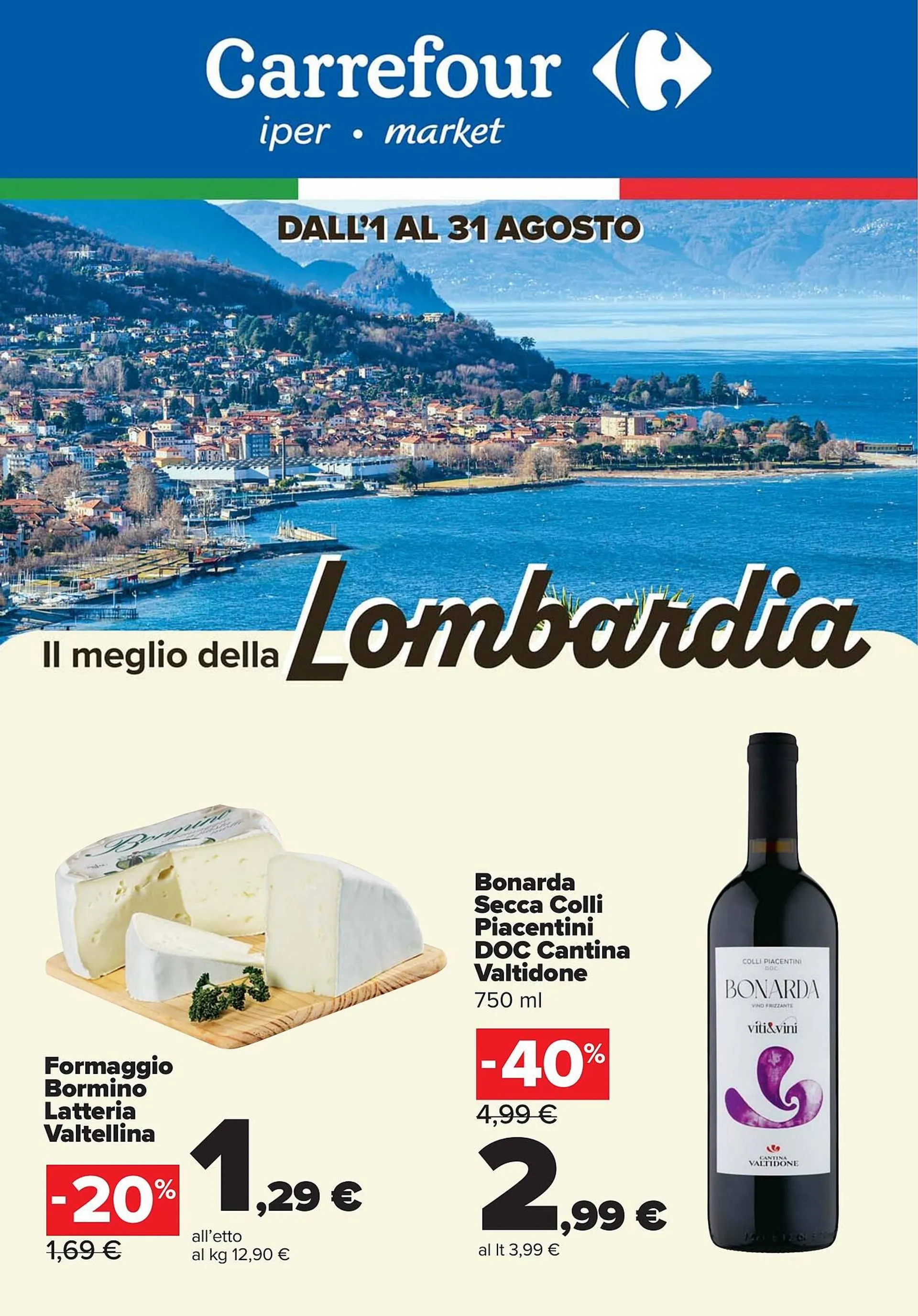 Volantino Carrefour Market da 7 agosto a 20 agosto di 2025 - Pagina del volantino 1