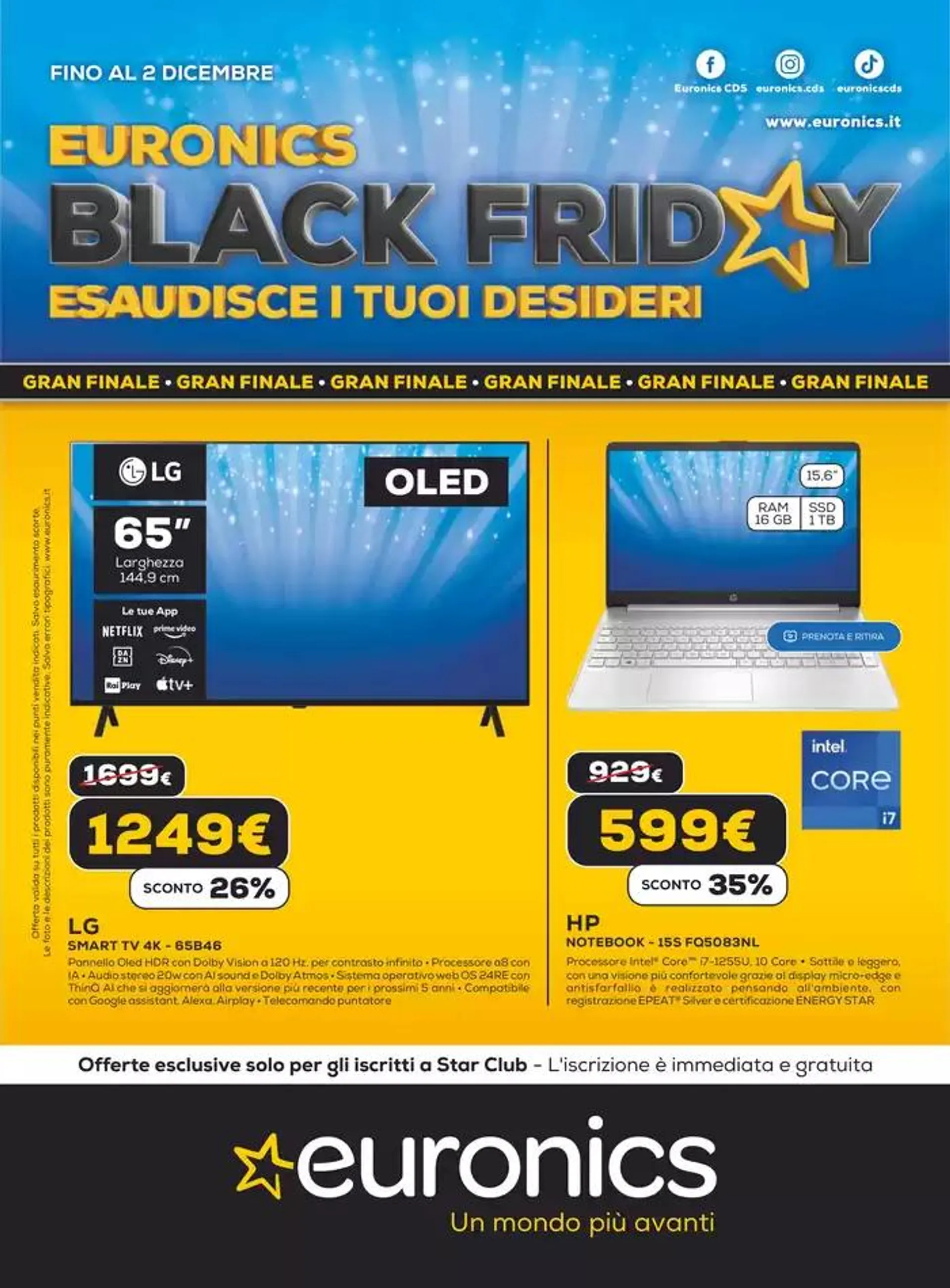 Black friday  da 27 novembre a 3 dicembre di 2024 - Pagina del volantino 1