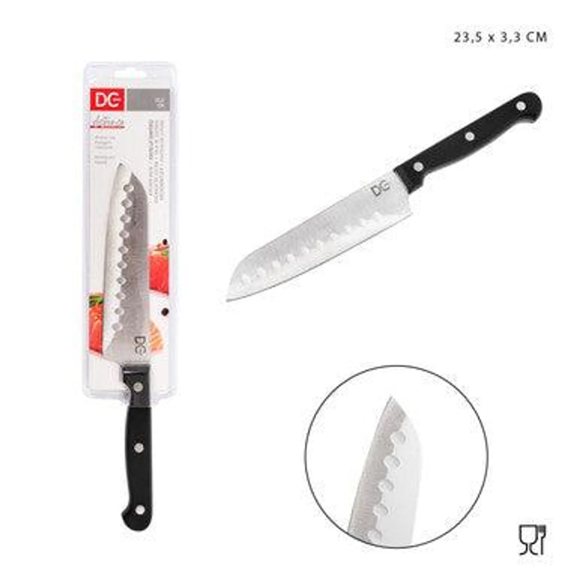 Dc Casa Coltello Santoku 23.5X3.3Cm