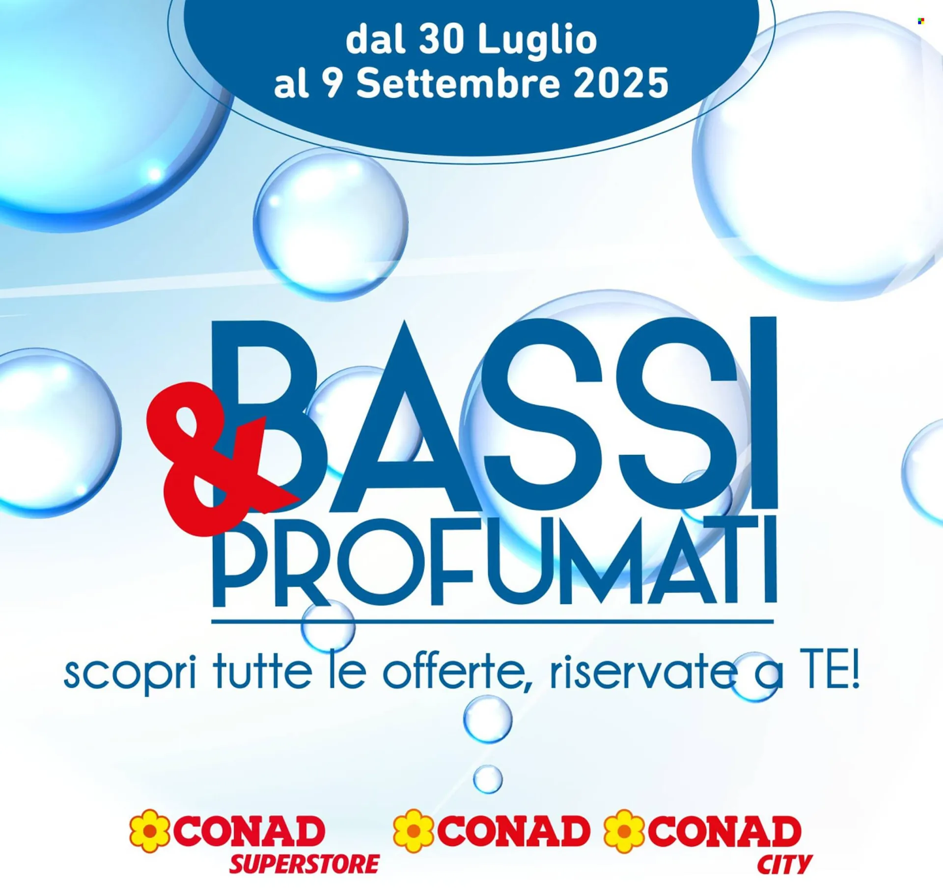 Volantino Conad da 30 luglio a 9 settembre di 2025 - Pagina del volantino 1