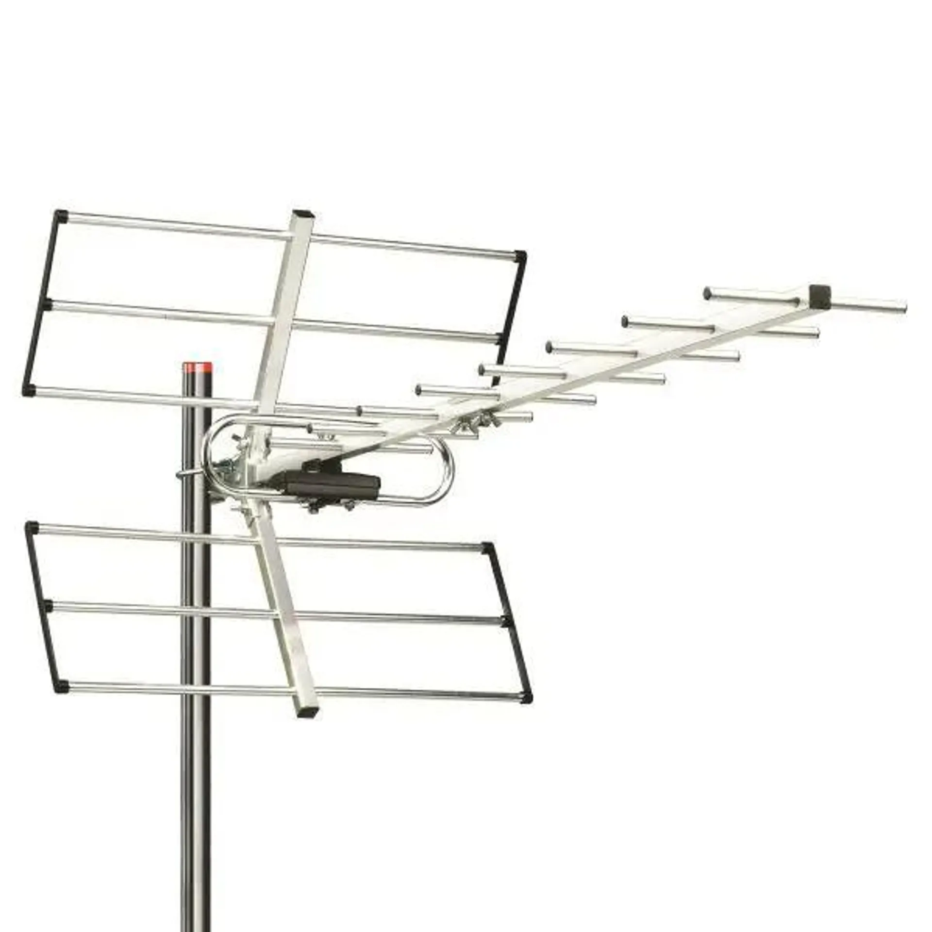 Antenna esterna UHF larga banda segnale DVB 15 elementi alluminio