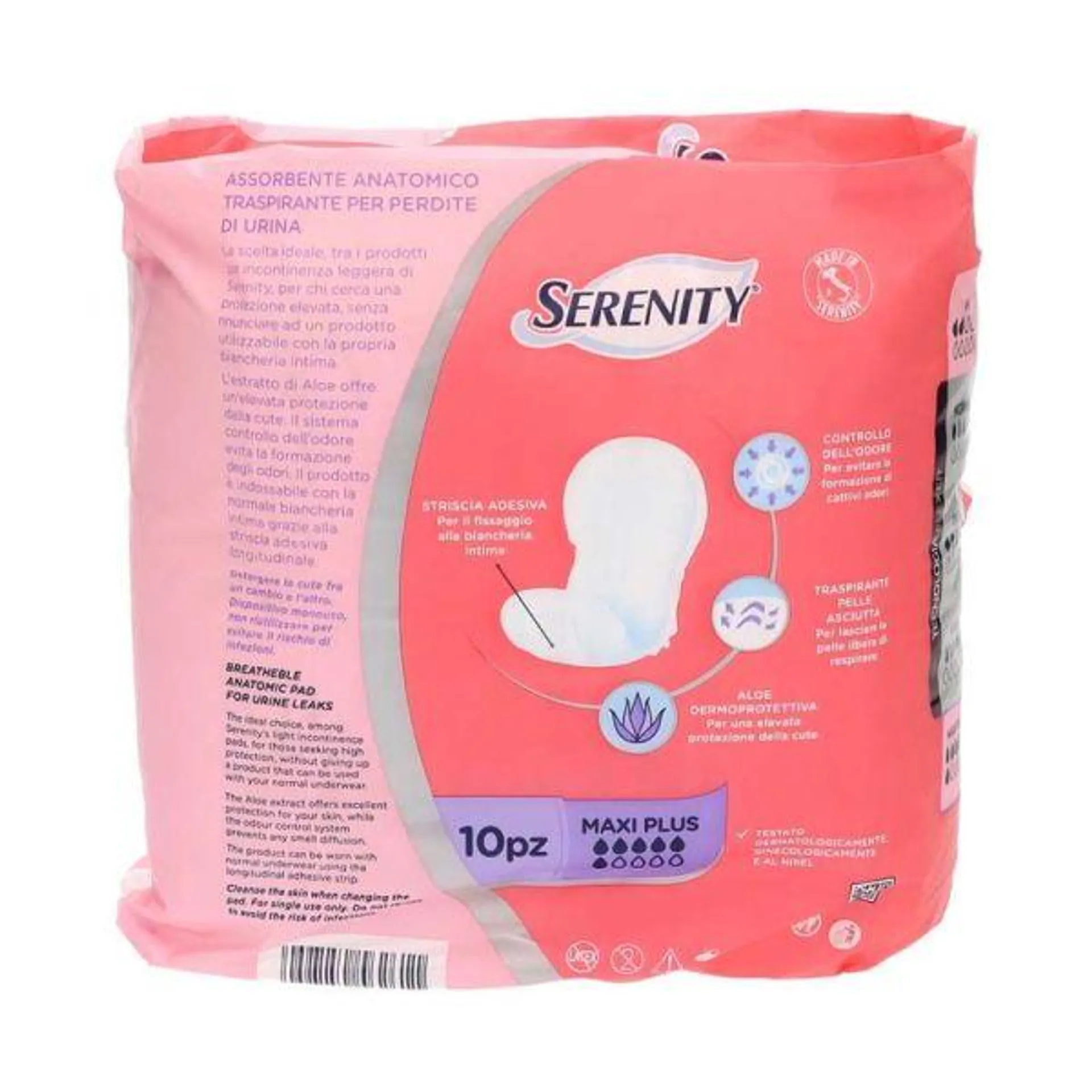 ASSORBENTE ANATOMICO SERENITY MAXI PLUS