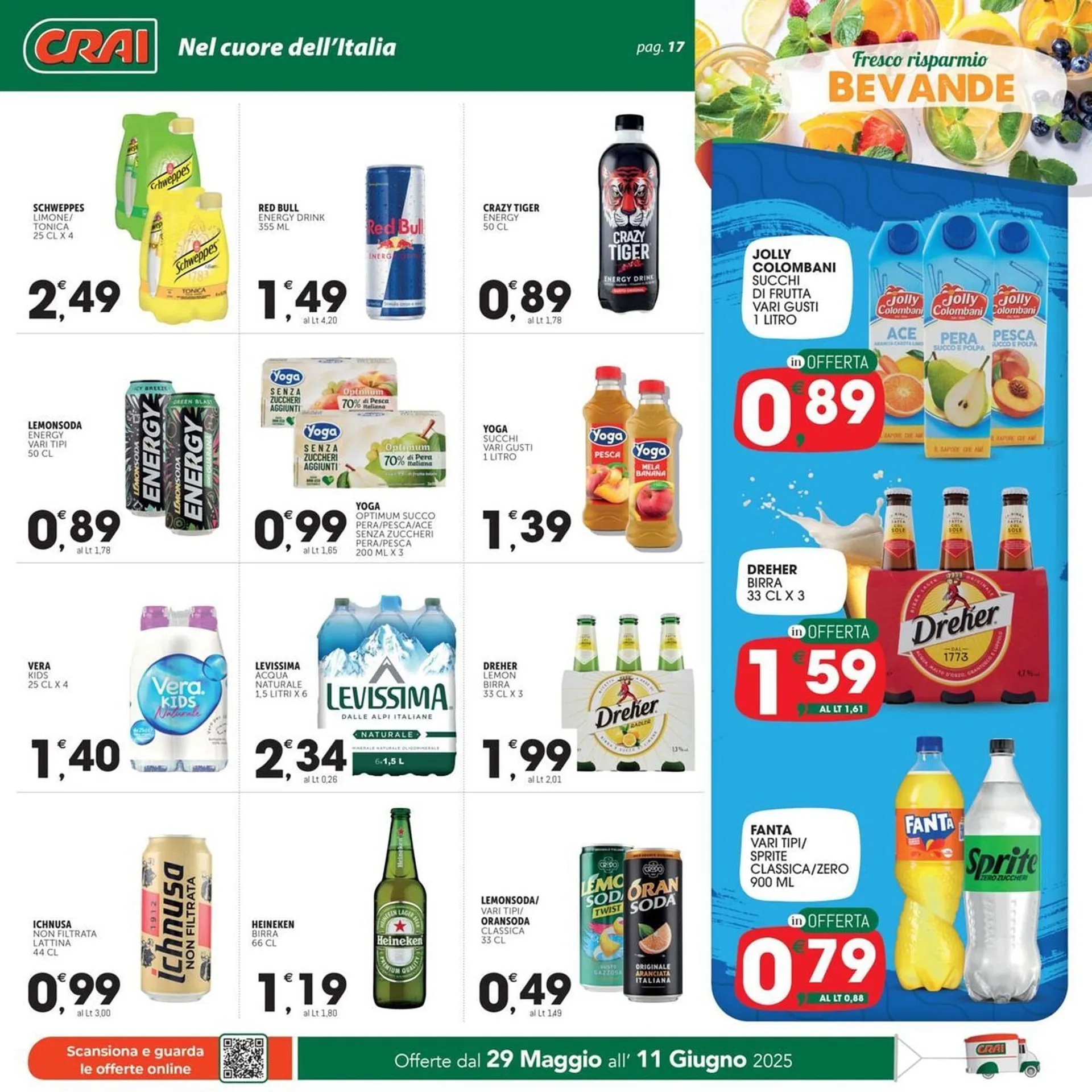 Volantino Crai da 29 maggio a 11 giugno di 2025 - Pagina del volantino 17