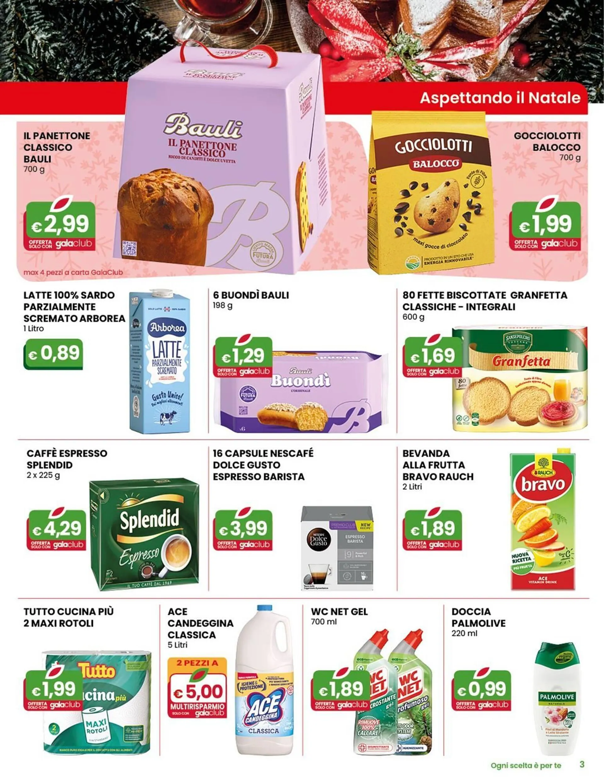 Volantino Gala Supermercati da 4 dicembre a 17 dicembre di 2024 - Pagina del volantino 3