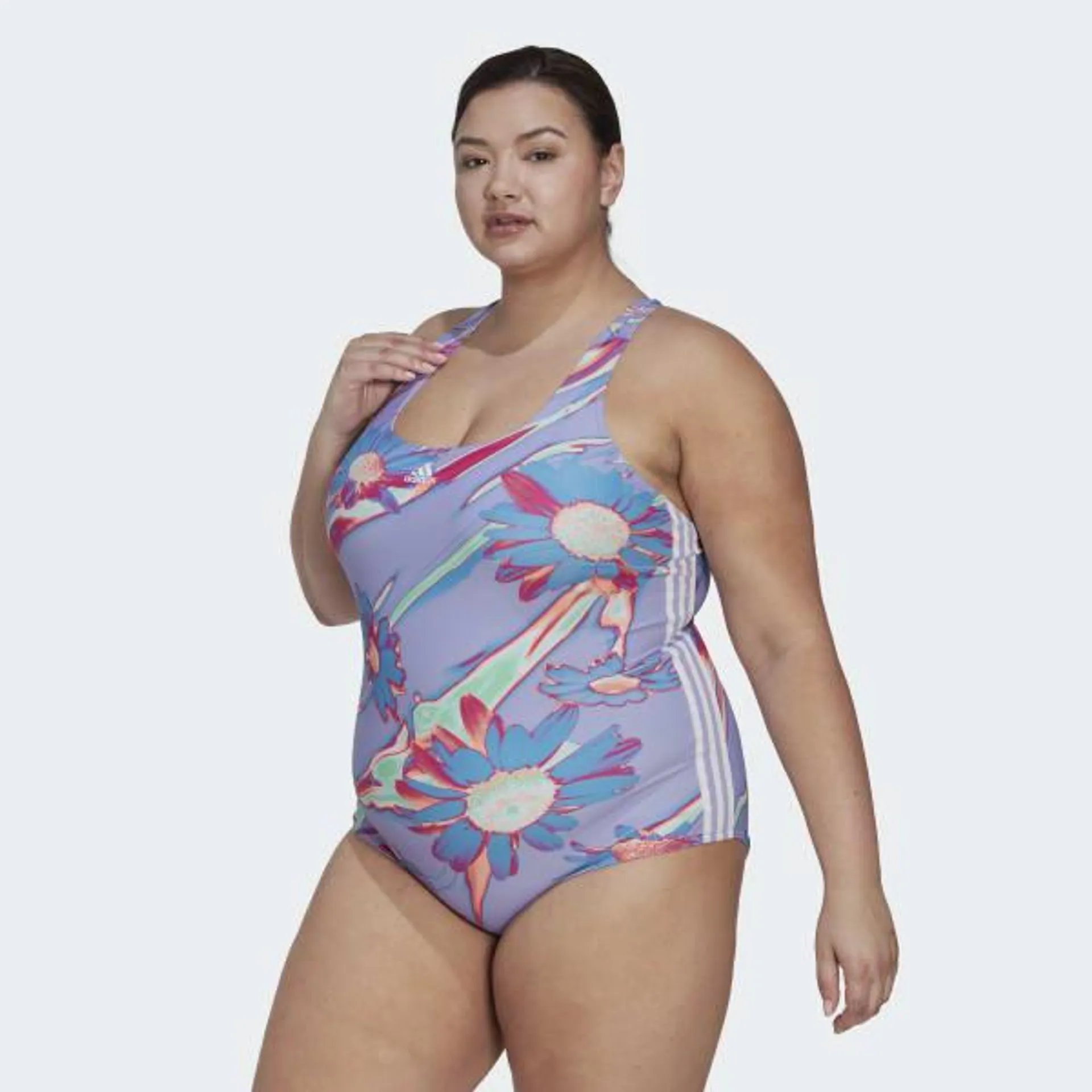 Costume da bagno Positivisea 3-Stripes Graphic (Curvy)