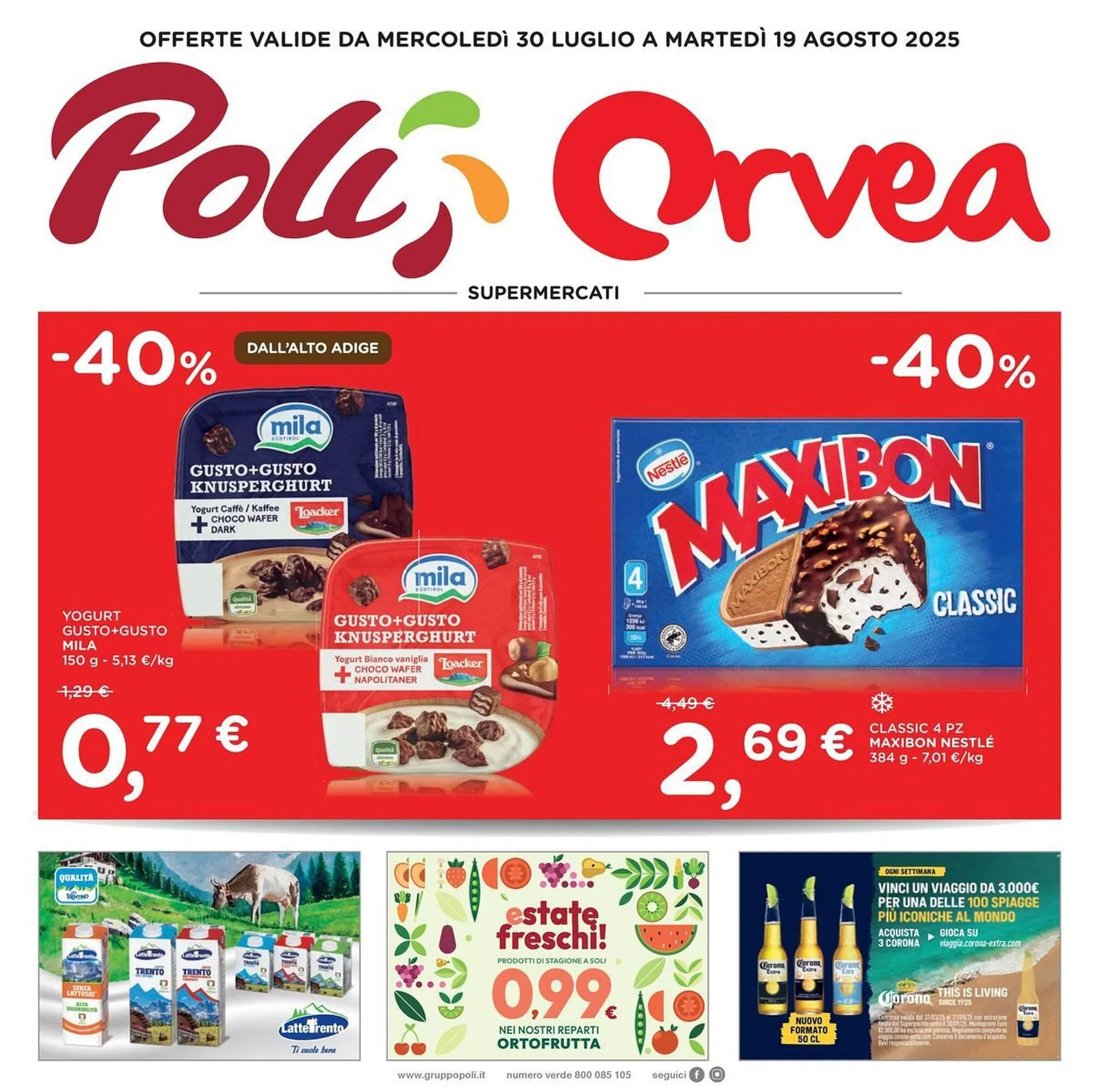 Volantino Orvea da 28 luglio a 19 agosto di 2025 - Pagina del volantino 1