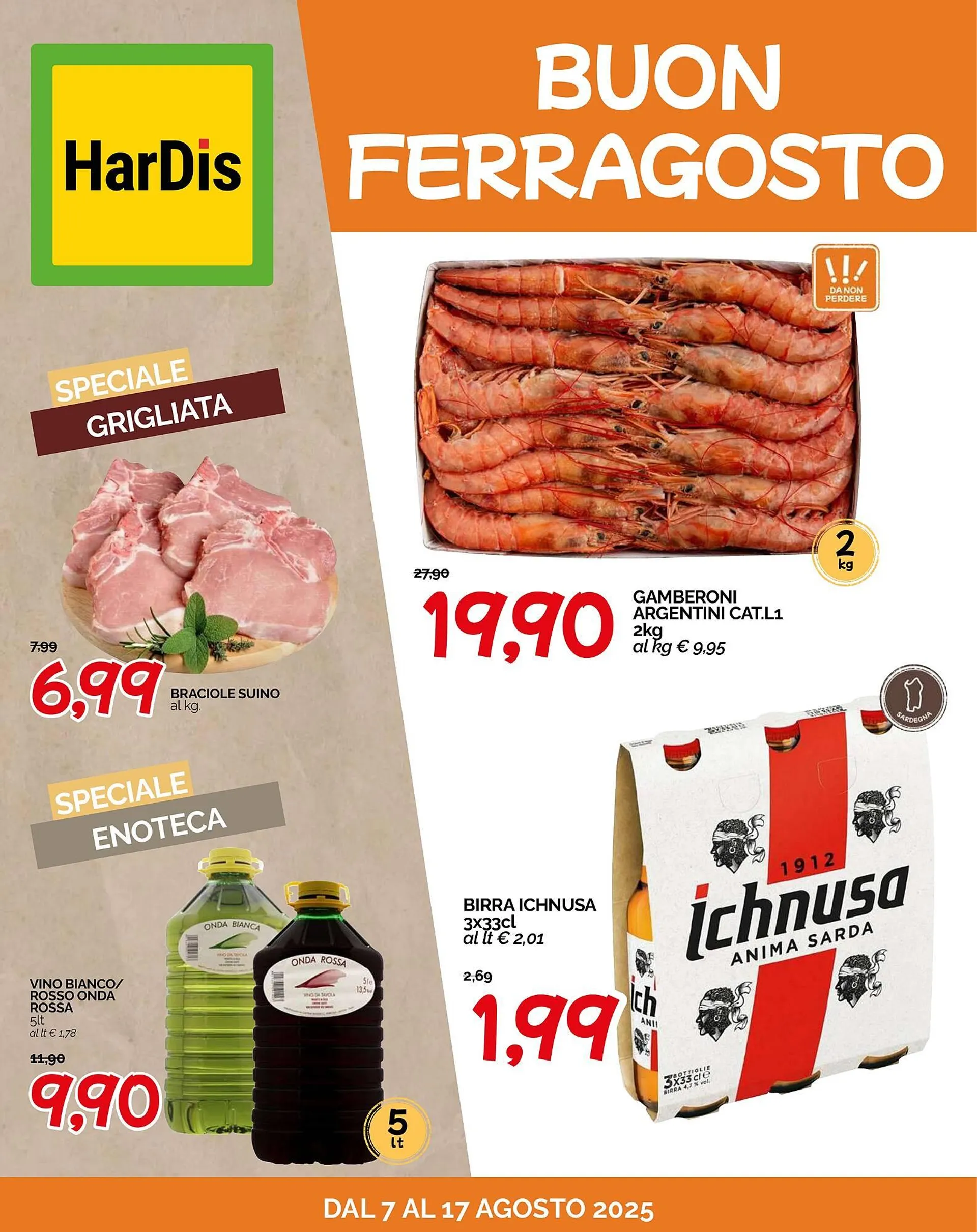 Volantino Hardis da 7 agosto a 17 agosto di 2025 - Pagina del volantino 1